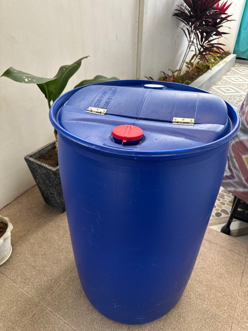 Blue Plastic Drum with Lid (Category: Storage Boxes & Baskets) located in Manila. Submitted by kirstenbernice (Listing ID 1417441648, Image 1). Description: Blue Plastic Drum / Barrel – Heavy Duty • Capacity: approx. 200 liters • Thick and durable plastic • With secure screw caps (leak-proof) • Clean and reusable • In good condition 📦 3 units available 💵 1,300 per drum, negotiable if you’ll get all 3 📍 Loc: Colinas Verdes, Brgy. Tungkong Mangg