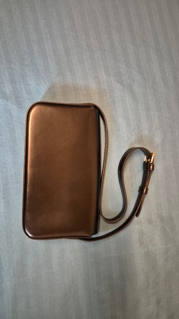 Celine Triomphe Shoulder Bag (Category: Luxury Bags & Wallets) located in Caloocan City. Submitted by everest27 (Listing ID 1417504113, Image 2). Description: - Celine Triomphe Shoulder Bag - inclusions: store bought (greenbelt) with receipt, paperbag, dustbag, cards - AB, gently used - slightly negotiable for sure buyer - RFS: decluttering, too many bags.