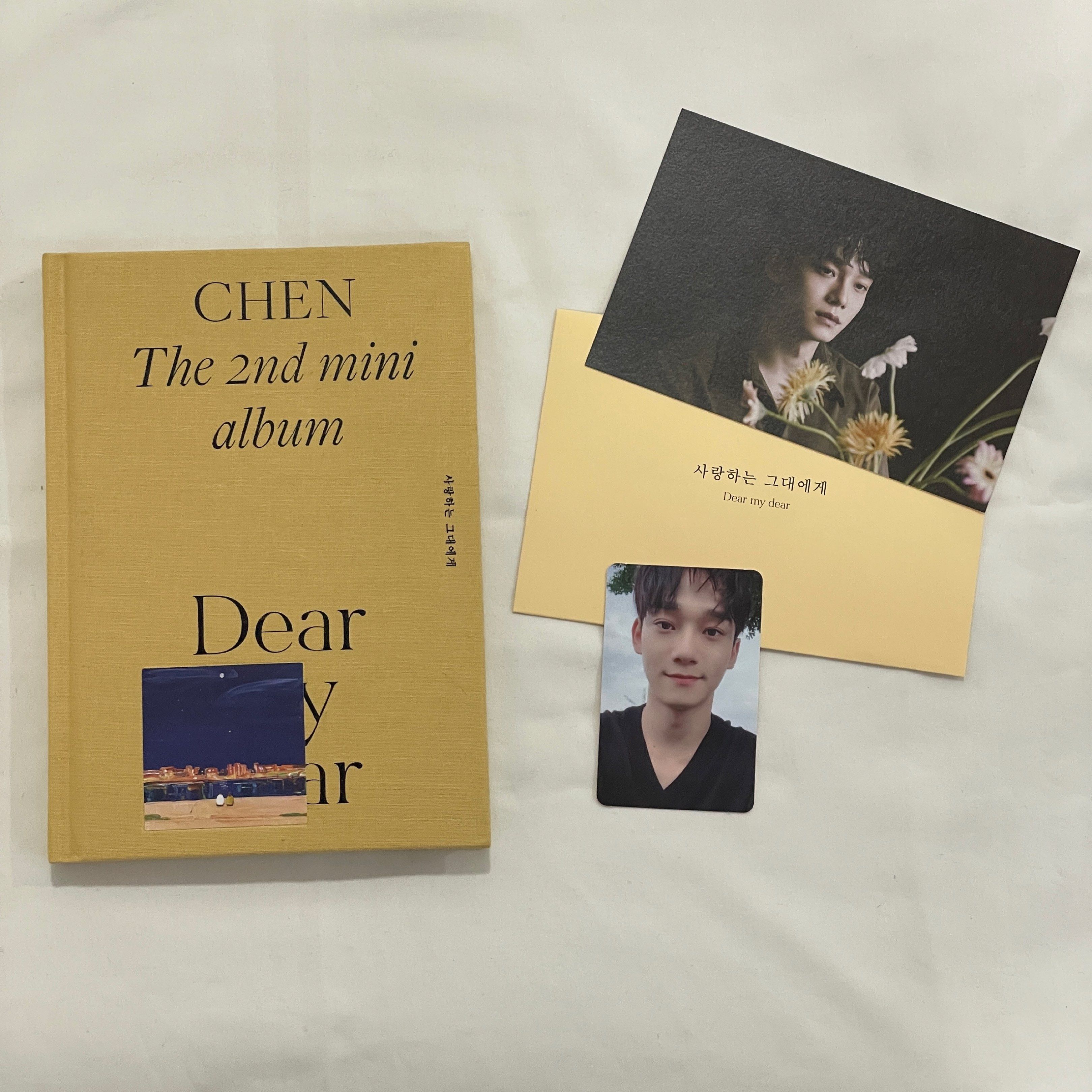 CHEN Dear my dear (Dear Ver.) + PC + Letter (Category: K-Wave Merchandise) located in Rizal. Submitted by zkdlvr (Listing ID 1417520624, Image 1). Description: CHEN Dear my dear (Dear Ver.) With PC + Letter.