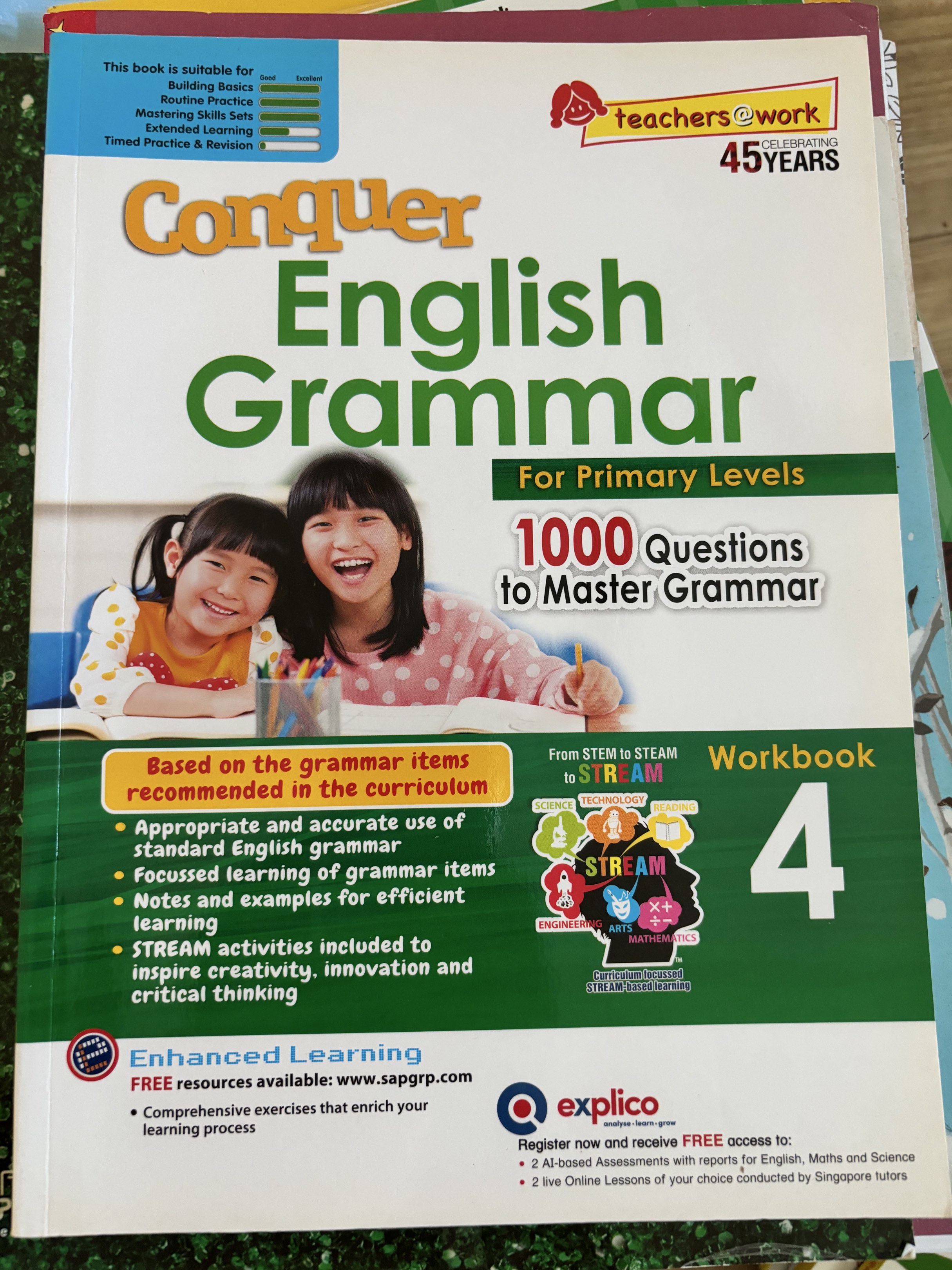 Conquer English Grammar Workbook 4, Hobbies & Toys, Books & Magazines ...