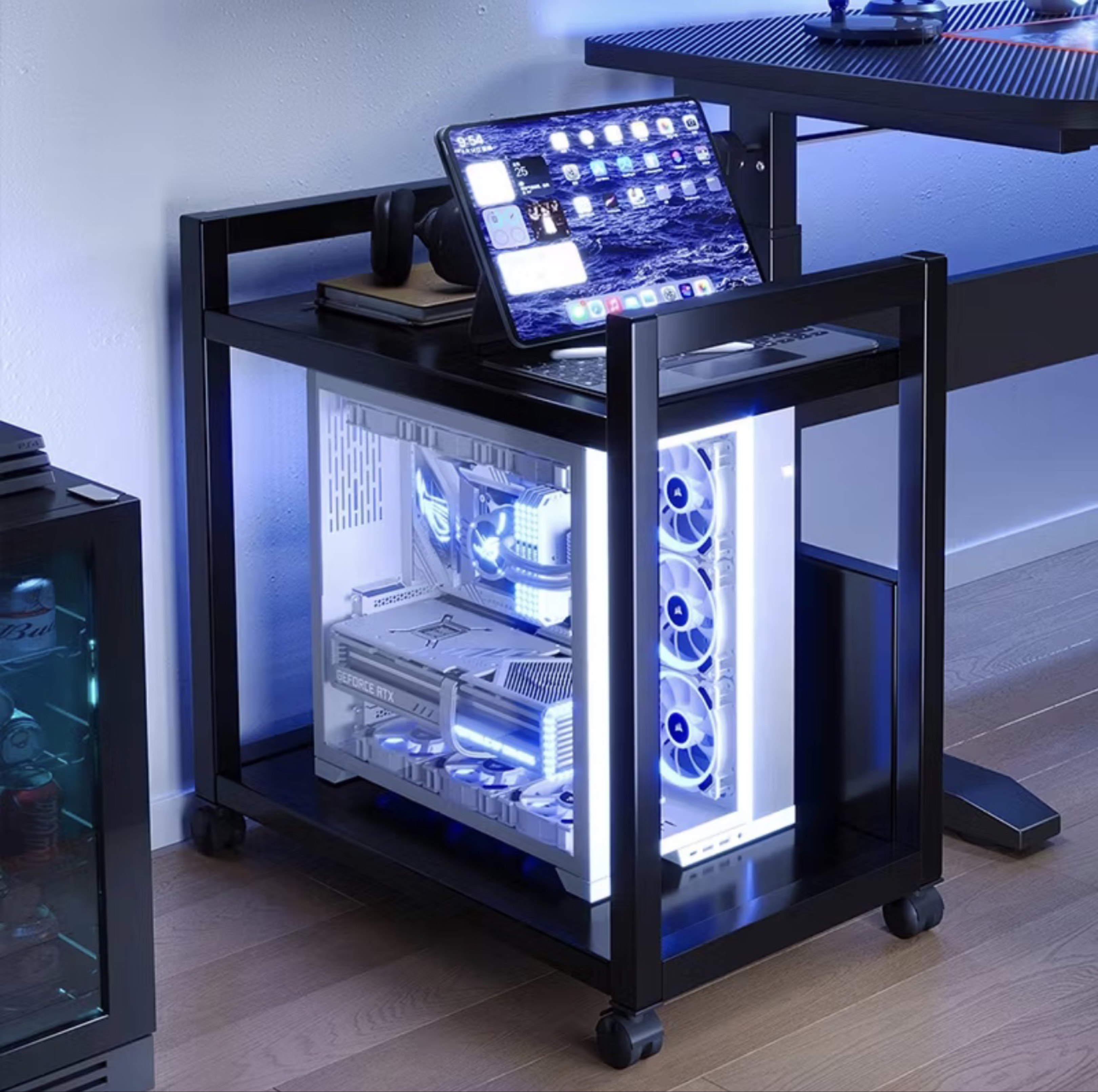 CPU Stand | PC Trolley | Computer Tower Stand | Gaming PC Rack ...