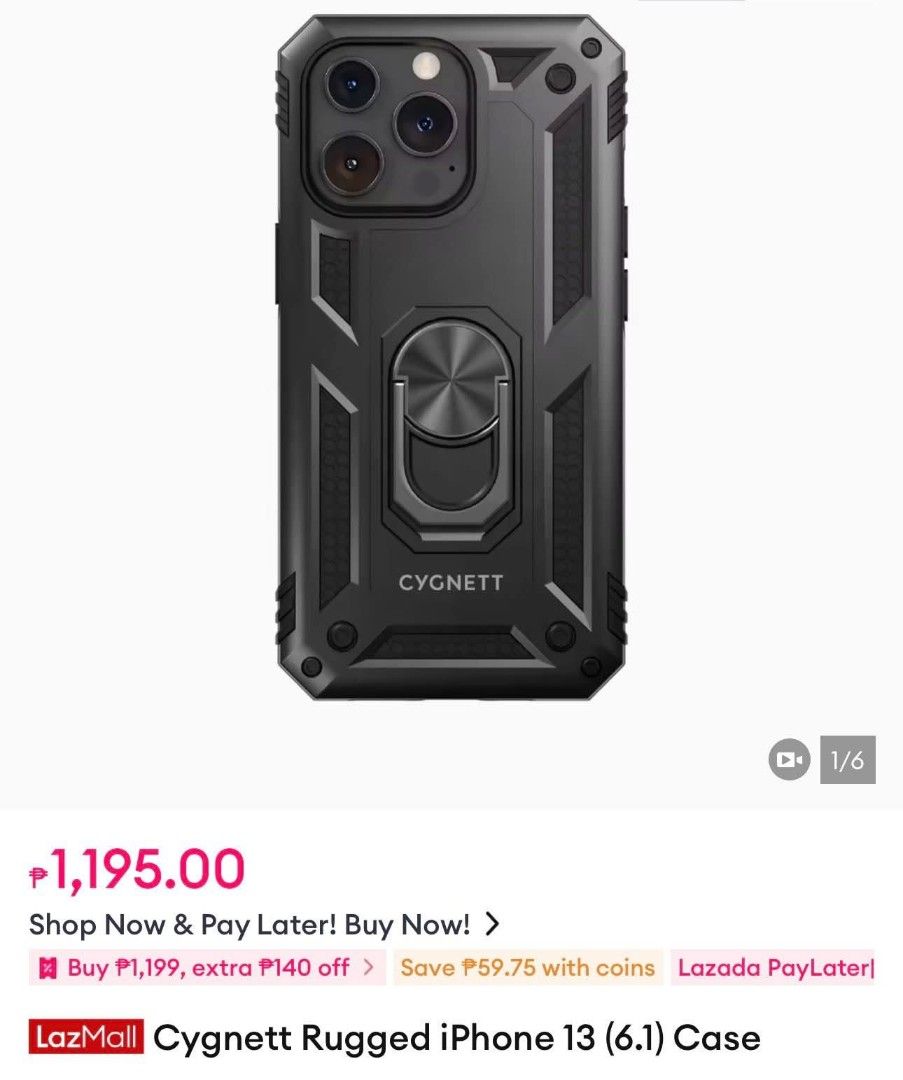 CYGNETT Rugged Protective Case for iPhone 15 Pro Max - sealed (Category: Other Gadgets) located in Manila. Submitted by ormelynmal86309 (Listing ID 1417551326, Image 2). Description: CYGNETT Rugged Protective Case for iPhone 15 Pro Max - sealed ❤️₱600❤️.