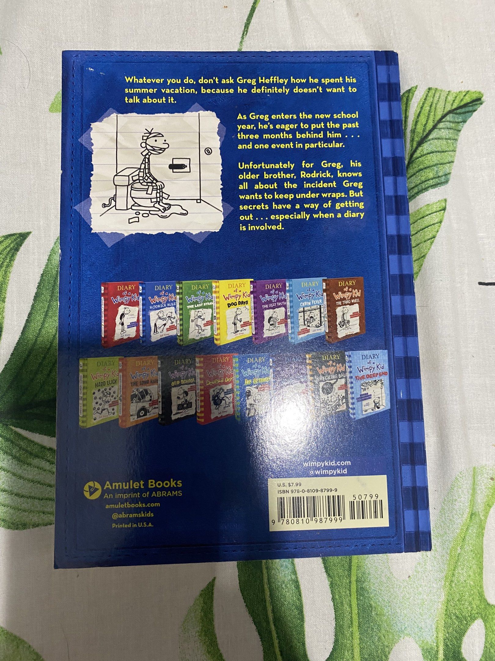 Diary of a Wimpy Kid Book 2 (Category: Children's Books) located in Manila. Submitted by stephora.pixel (Listing ID 1417545404, Image 2). Description: - Diary of a Wimpy Kid: Rodrick Rules - By Jeff Kinney - Part of the International Bestselling Series - Features a story summary on the back cover - Includes a list of other books in the series - Published by Amulet Books.