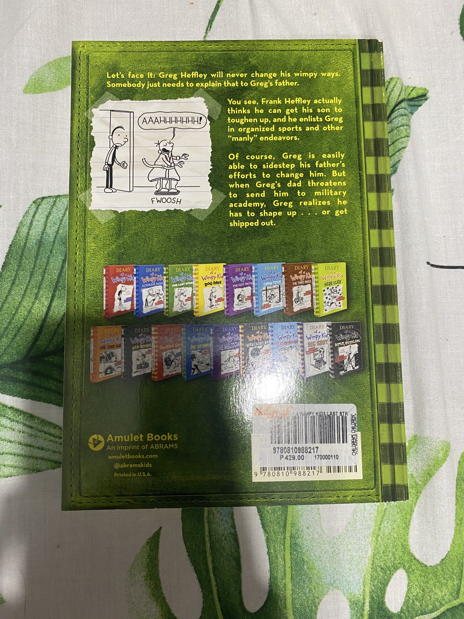 Diary of a Wimpy Kid Book 3 (Category: Children's Books) located in Manila. Submitted by stephora.pixel (Listing ID 1417545499, Image 2). Description: - Diary of a Wimpy Kid Book 3: "The Last Straw" - Features a vibrant cover design. - Ideal for young readers and collectors..