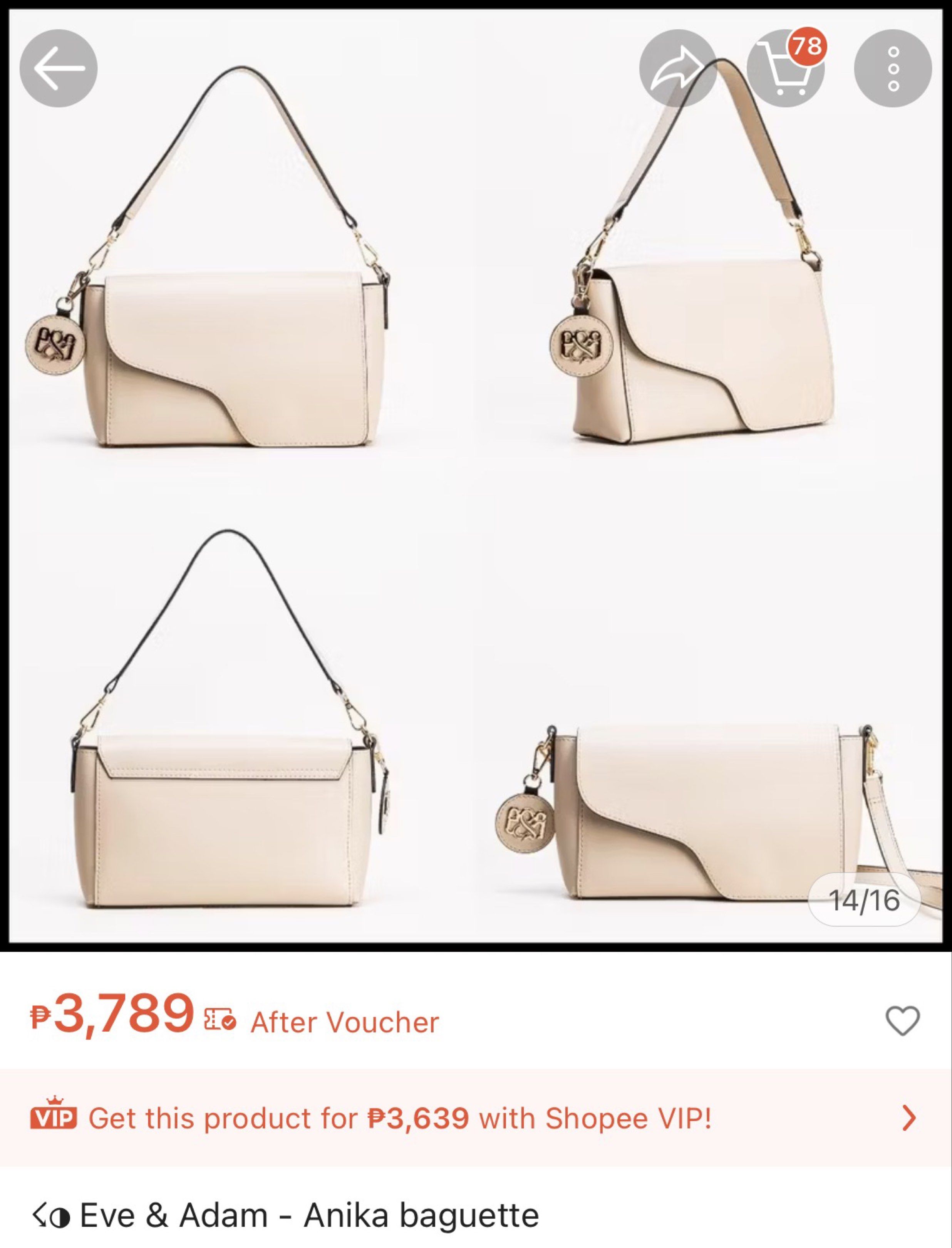 Eve & Adam - Anika Banguete (Category: Cross-body Bags) located in Manila. Submitted by paulabalingit (Listing ID 1417434162, Image 1). Description: Bagong bago pa, ‘di pa nagagamit🥹 pwede pang handbag and sling bag🥰 gift lang sakin nung dec, kaya diko rin nagamit. Pm me for more details!.