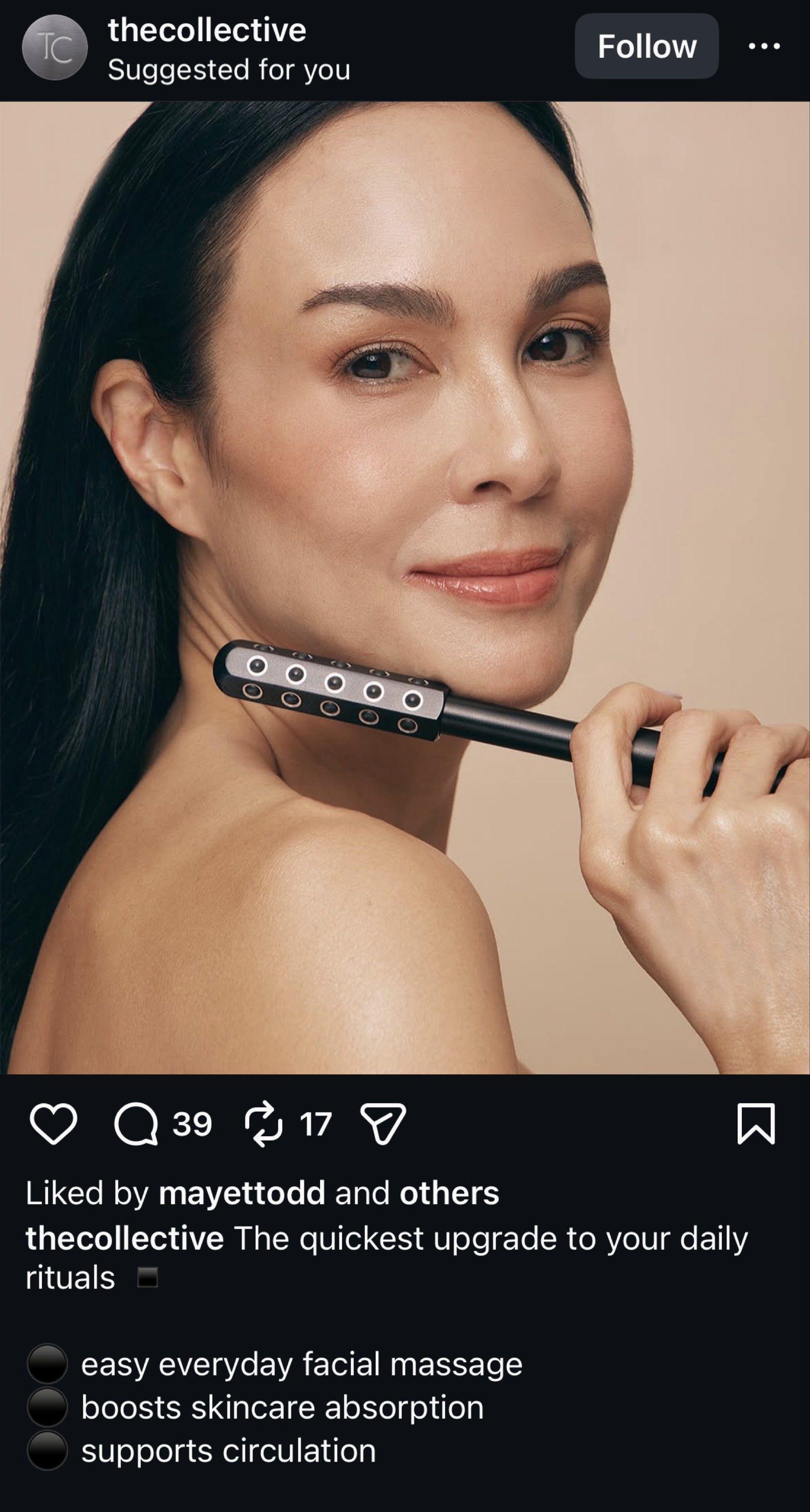face roller with germanium (Category: Massage Devices) located in Pasig City. Submitted by burtonxxx (Listing ID 1413241112, Image 3). Description: Facial massage tool with a curved design and roller head. Sleek, metal construction for easy handheld use. How They Work (Claimed Benefits) Circulation & Oxygenation: Rolling motion boosts blood flow, bringing nutrients and oxygen to the skin for a healthy glow. Lymphatic Drainage: Helps move stagnant
