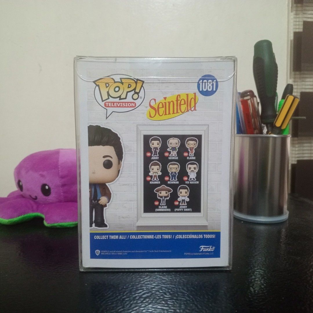 Funko Pop! Jerry Seinfeld #1081 (Category: Figurines & Statues) located in Makati City. Submitted by greenwillow13 (Listing ID 1417426080, Image 3). Description: RUSH • MINT Funko Pop Jerry Seinfeld vinyl figure #1081 with Boss Protector RFS: Not a Funko collector. Taking up storage space.