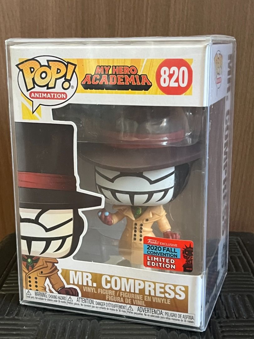 FUNKO POP: Mr. Compress (My Hero Academia) (Category: Designer & Blind Box Toys) located in Quezon City. Submitted by trendzoo (Listing ID 1417455810, Image 1). Description: -Condition: 8.5 -with boss protector --with minimal flaws,dirt or dents -MOP: GCash/GoTyme -MOD: Lalamove/Grab -shipping fee will be shouldered by the buyer -Location: Quezon City *FEEL FREE TO SEND A MSG* *MANAGE YOUR EXPECTATION/S*.
