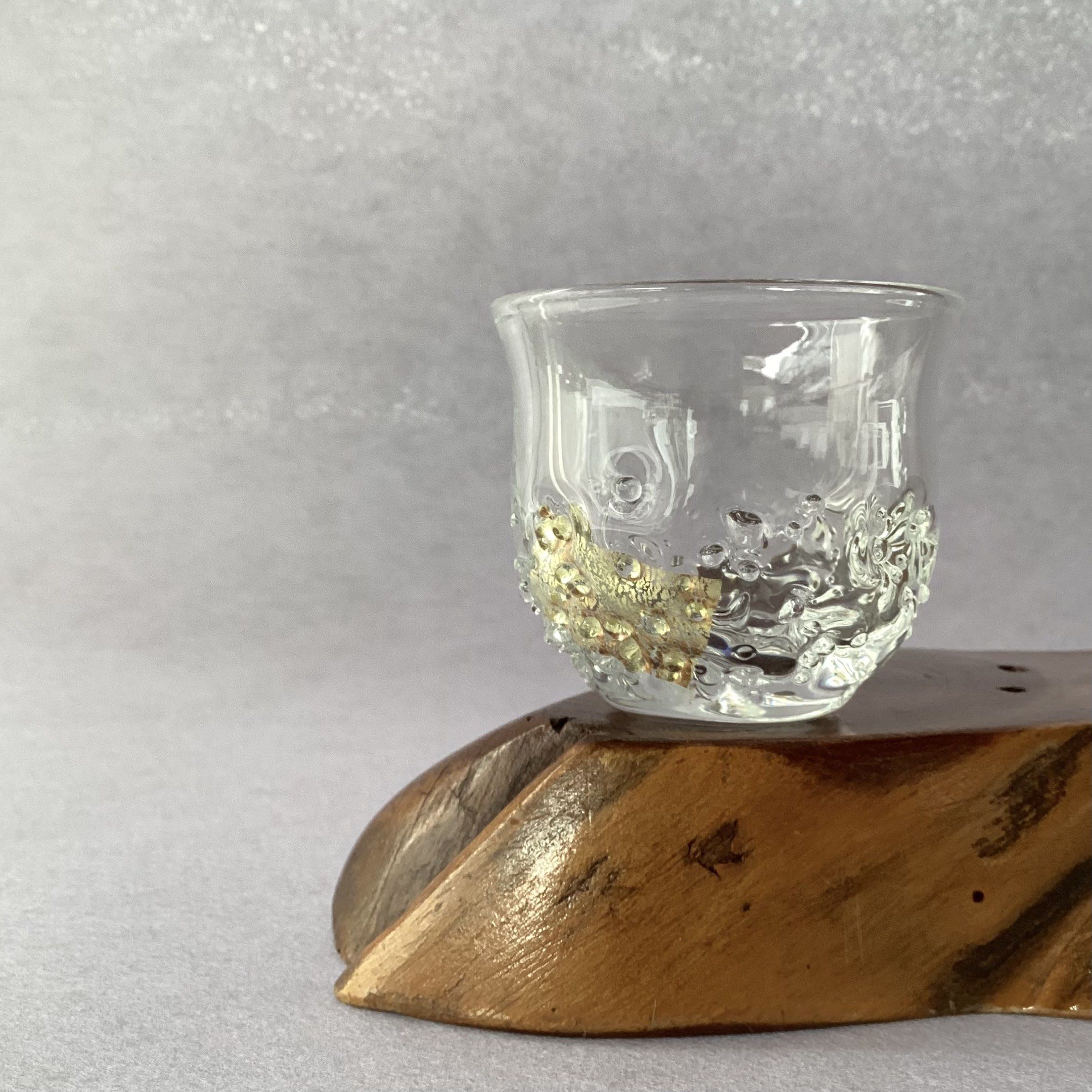 Hand-Blown “Golden Ember” Glass Sake Cup (Category: Dinnerware & Cutlery) located in Davao. Submitted by atbpshop192593 (Listing ID 1417589297, Image 1). Description: Php150 Hand-Blown “Golden Ember” Glass Sake Cup H: 2 inches L: 2.2 inches Please REVIEW PHOTOS First to pay .
