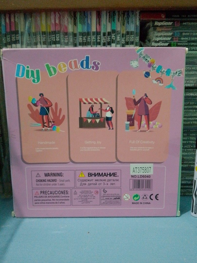 Happy Princess DIY Beads Set (Category: Craft Supplies & Tools) located in Ligao. Submitted by zeeyans_nook (Listing ID 1417440316, Image 2). Description: - Happy Princess DIY Beads set for making bracelets, necklaces, and more. - Includes colorful beads. - Suitable for kids aged 3 years and up. - Features a princess-themed box. - Contains everything needed to start crafting..