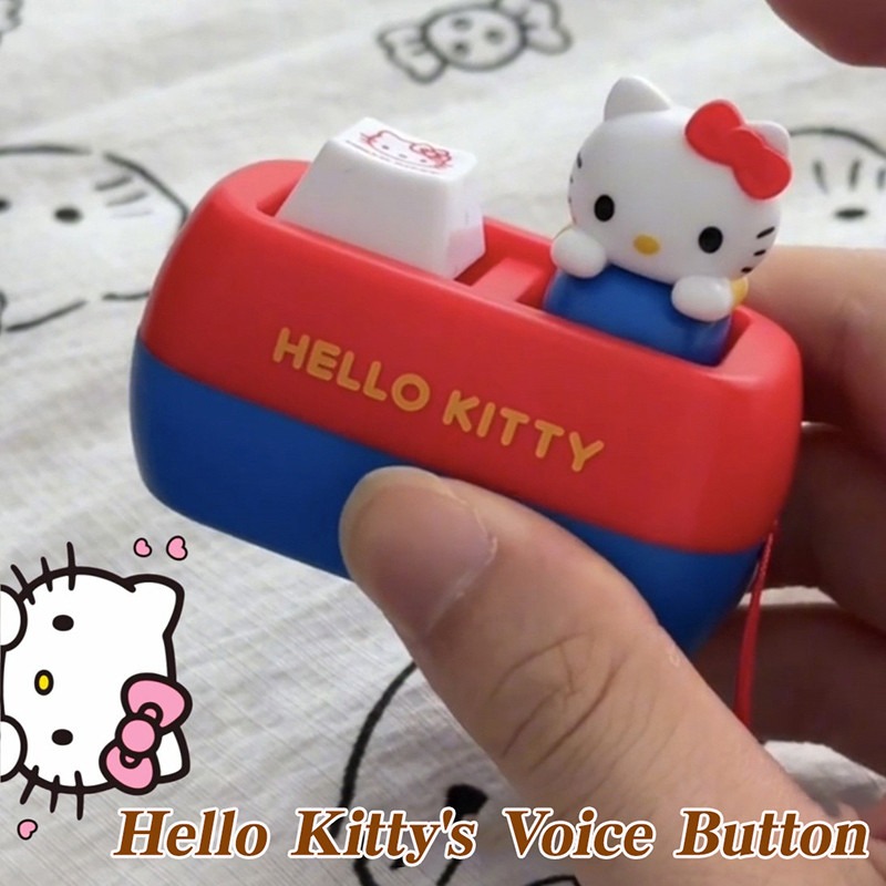 (Have sound) Cute Cat Touch Sound Keychain Portable Relief Stress ...