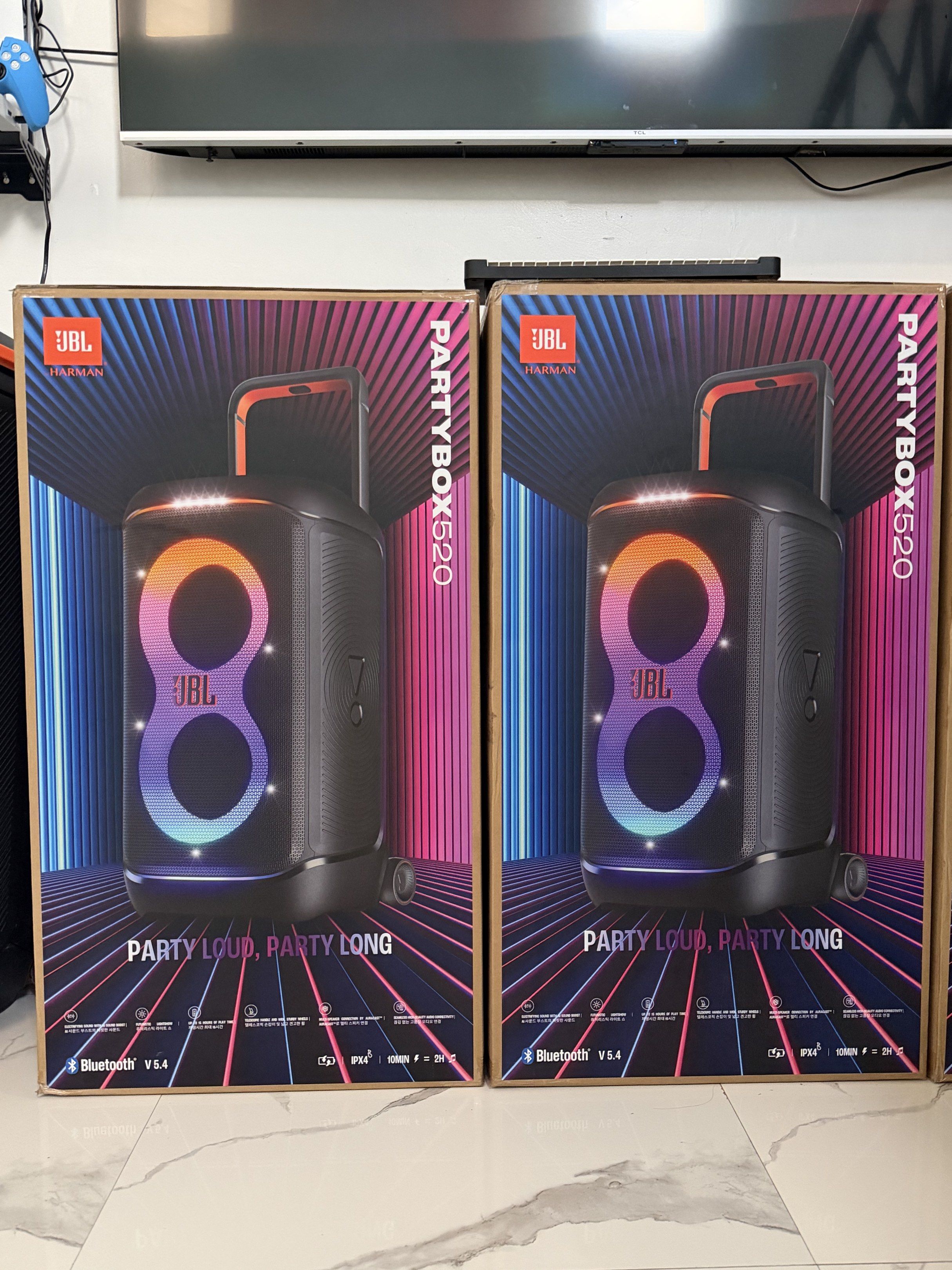 JBL PARTYBOX 520 (Category: Soundbars, Speakers & Amplifiers) located in San Luis. Submitted by szamarissa (Listing ID 1417578553, Image 1). Description: 🟠🟠ORIGINAL JBL SPEAKER🟠🟠 🟠📍Prices are subject to change without prior notice🟠‼️ 🟠JBL PARTYBOX120- 18,000 🟠JBL PARTYBOX320-27,000 🟠JBL PARTYBOX520-31,000 🟠JBL PARTYBOX710-36,000 🟠JBL PARTYBOX720-45,000 🟠JBL PARTYBOX ULTIMATE-58,000/No stock‼️ 🟠JBL On the go 2- 19,000 🟠JBL ENCORE2 -