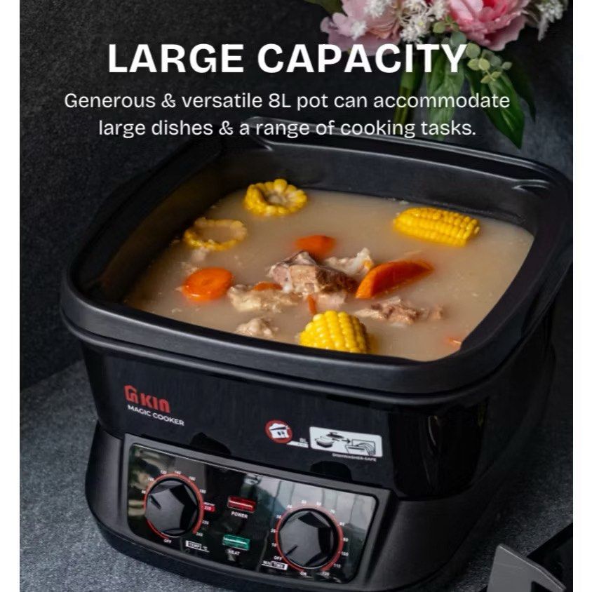 Kin Magic Cooker KIN Magic Cooker KMC1800B - 8L Large Capacity, TV & Home Appliances ...
