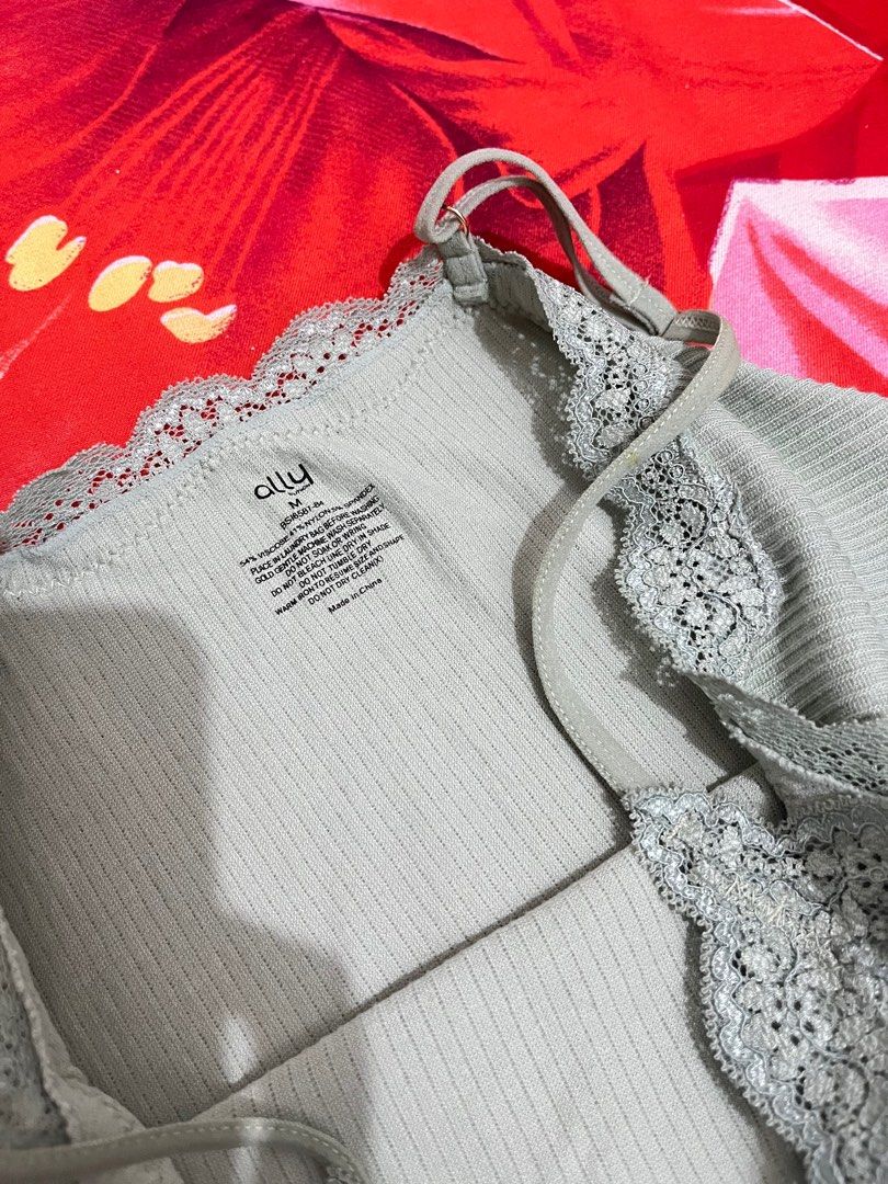 Lace ribbed body suit (Category: Others Tops) located in Valenzuela. Submitted by mrythings (Listing ID 1417567288, Image 2). Description: Size: small-medium Adjustable strap.