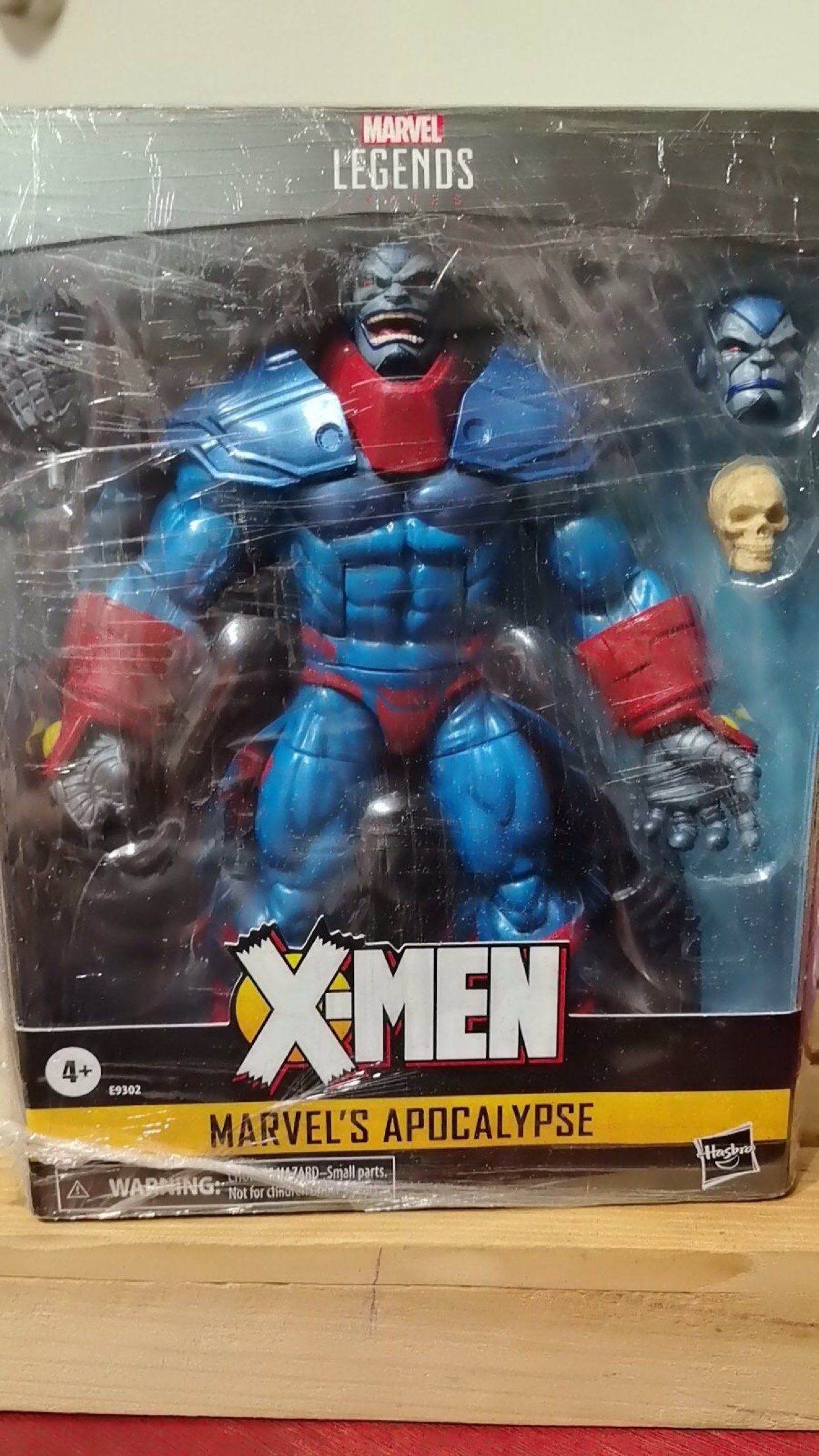 Marvel Legends X-Men Marvel's Apocalypse Action Figure (Category: Figurines & Statues) located in Pasig City. Submitted by timo1407 (Listing ID 1417554350, Image 1). Description: - Marvel Legends X-Men Marvel's Apocalypse action figure - Brand new, in original packaging - Includes multiple accessories and alternate heads - Features X-Men logo and Hasbro branding - Recommended for ages 4 and up.