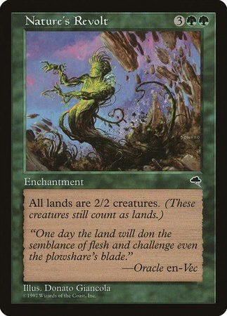 Nature's Revolt - Magic The Gathering Card (Category: Toys & Games) located in Singapore. Submitted by rylandstuffz (Listing ID 1417585475, Image 1). Description: As per stated .