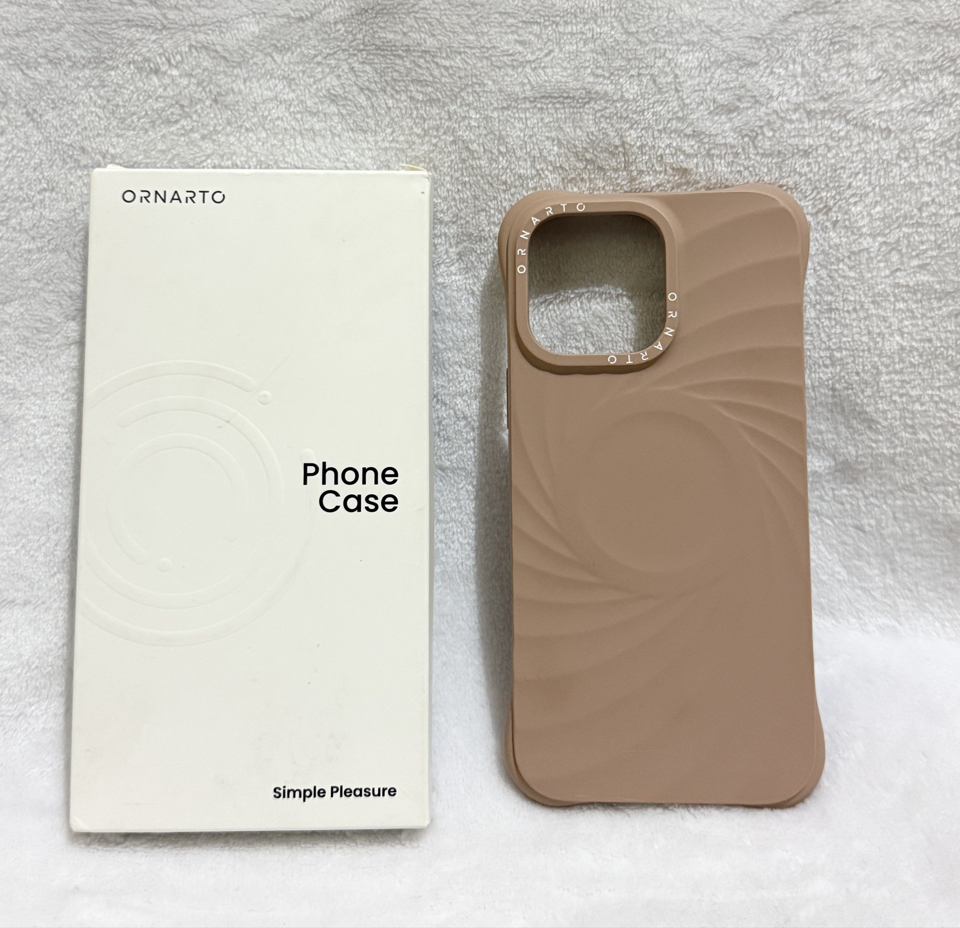 Ornarto case for iPhone 16 Pro Max- Latte (Category: Cases & Sleeves) located in Makati City. Submitted by keeshme.ph (Listing ID 1417443870, Image 1). Description: 🍃Ornarto Case for iPhone 16 Pro Max- Latte🍃 - used but not abused - In good condition ₱1,500 only.