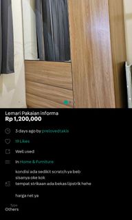 (Kategori: ) berada di . Dikirim oleh lovedbysofii (ID iklan 1417457387, Gambar 1). Deskripsi: .