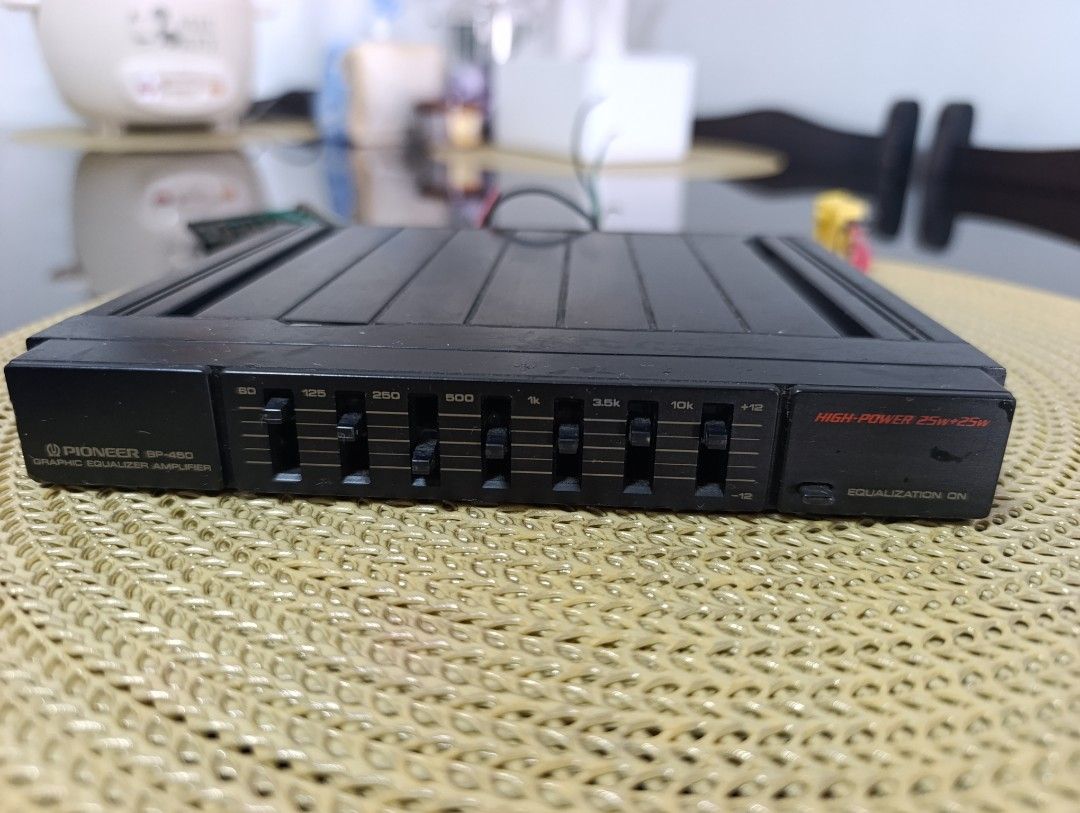 Pioneer BP-450 Graphic Equalizer Amplifier (Category: Soundbars, Speakers & Amplifiers) located in Quezon City. Submitted by yourstruly2018 (Listing ID 1417458500, Image 3). Description: Vintage and rare collectibles Good working condition 25+25 watts rms output power Made in Japan.