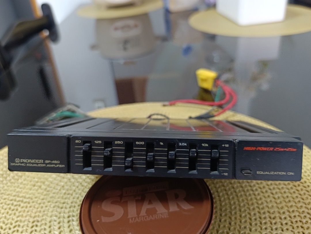 Pioneer BP-450 Graphic Equalizer Amplifier (Category: Soundbars, Speakers & Amplifiers) located in Quezon City. Submitted by yourstruly2018 (Listing ID 1417458500, Image 2). Description: Vintage and rare collectibles Good working condition 25+25 watts rms output power Made in Japan.