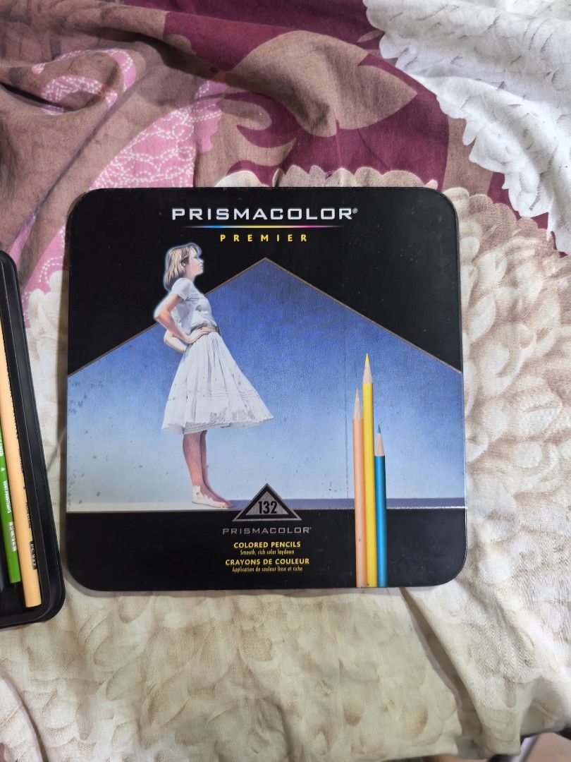 Prismacolor Premier 132 Colored Pencils (Category: Craft Supplies & Tools) located in Manila. Submitted by ichikabuti (Listing ID 1417597635, Image 1). Description: - Original Prismacolor Premier colored pencil set. - Contains 132 vibrant colored pencils. - Wide variety of colors included. - Comes in a durable black metal tin. -semi used not abused -complete colors some used only bought for 8.5k Negotiable.