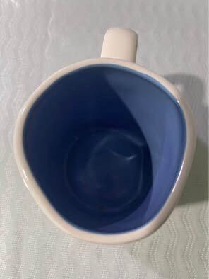 Rae Dunn Love & Light Mug (Category: Coffee & Tea Tableware) located in Quezon City. Submitted by rosierose5 (Listing ID 1417591877, Image 3). Description: Jumbo Mug White / Blue Color.