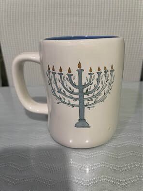 Rae Dunn Love & Light Mug (Category: Coffee & Tea Tableware) located in Quezon City. Submitted by rosierose5 (Listing ID 1417591877, Image 2). Description: Jumbo Mug White / Blue Color.