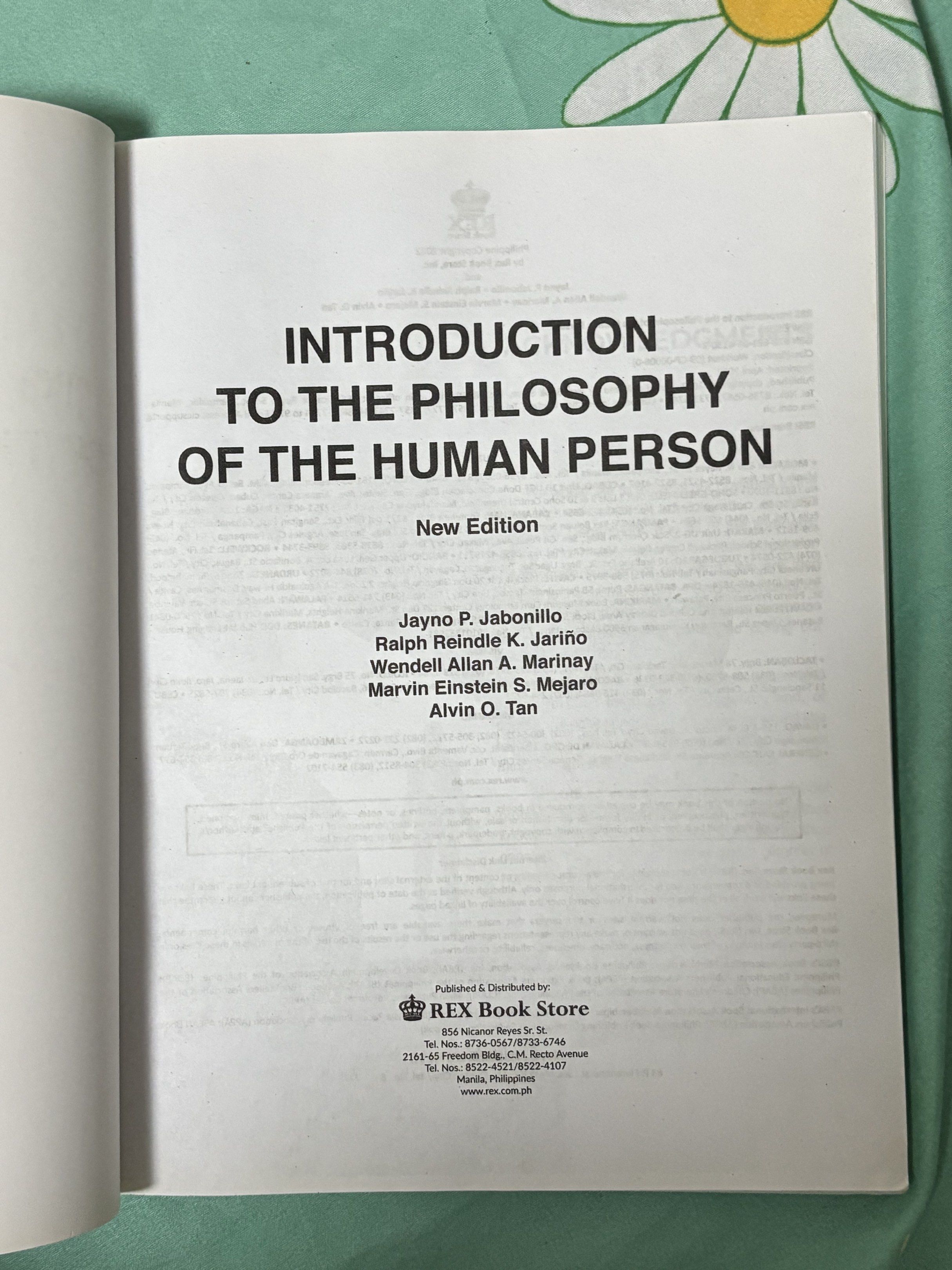 [REX] Introduction to the Philosophy of the Human Person Textbook for ...