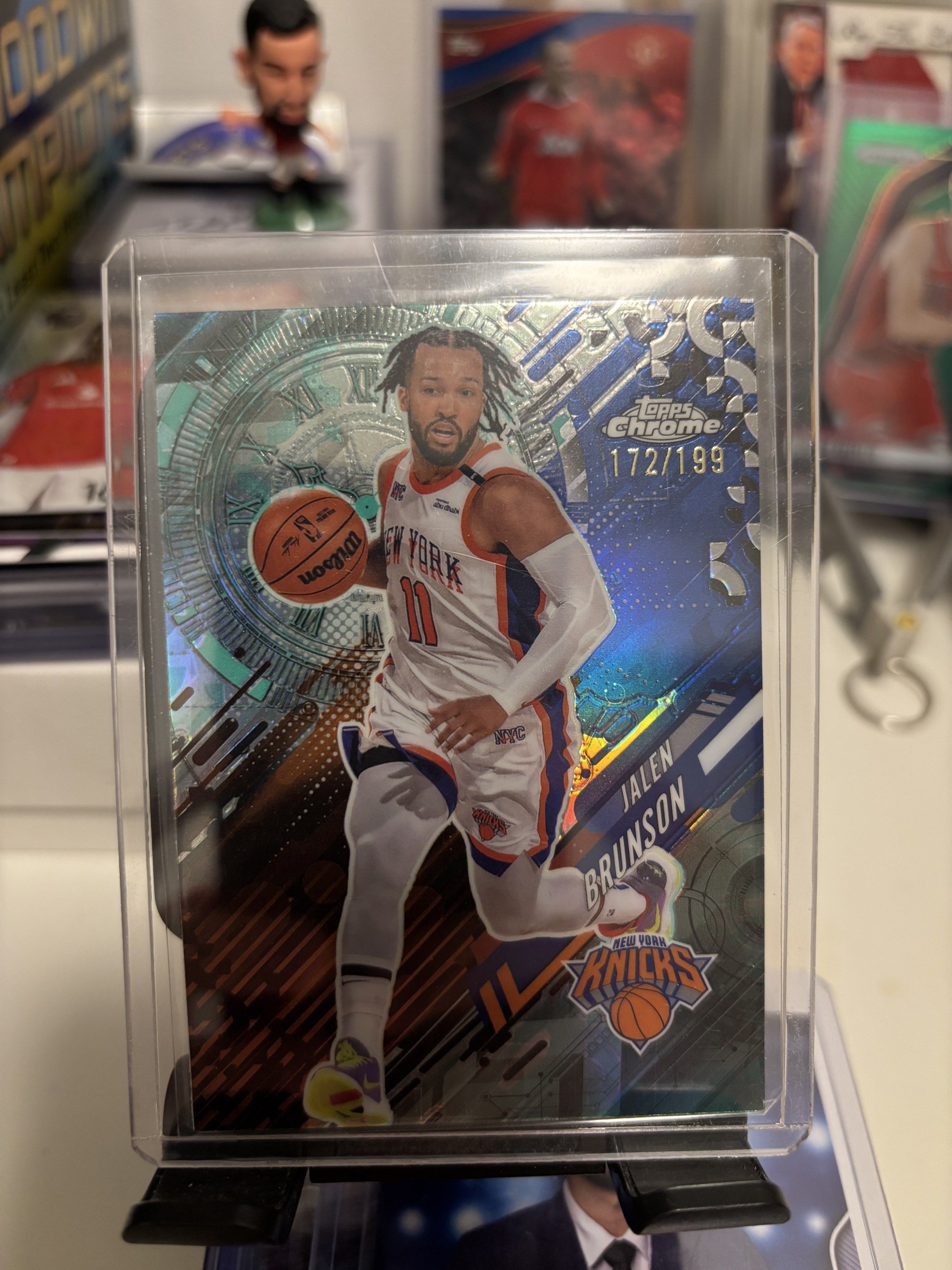 Topps Chrome 25-26 Jalen Brunson Knicks GoTime 172/199, Hobbies & Toys ...