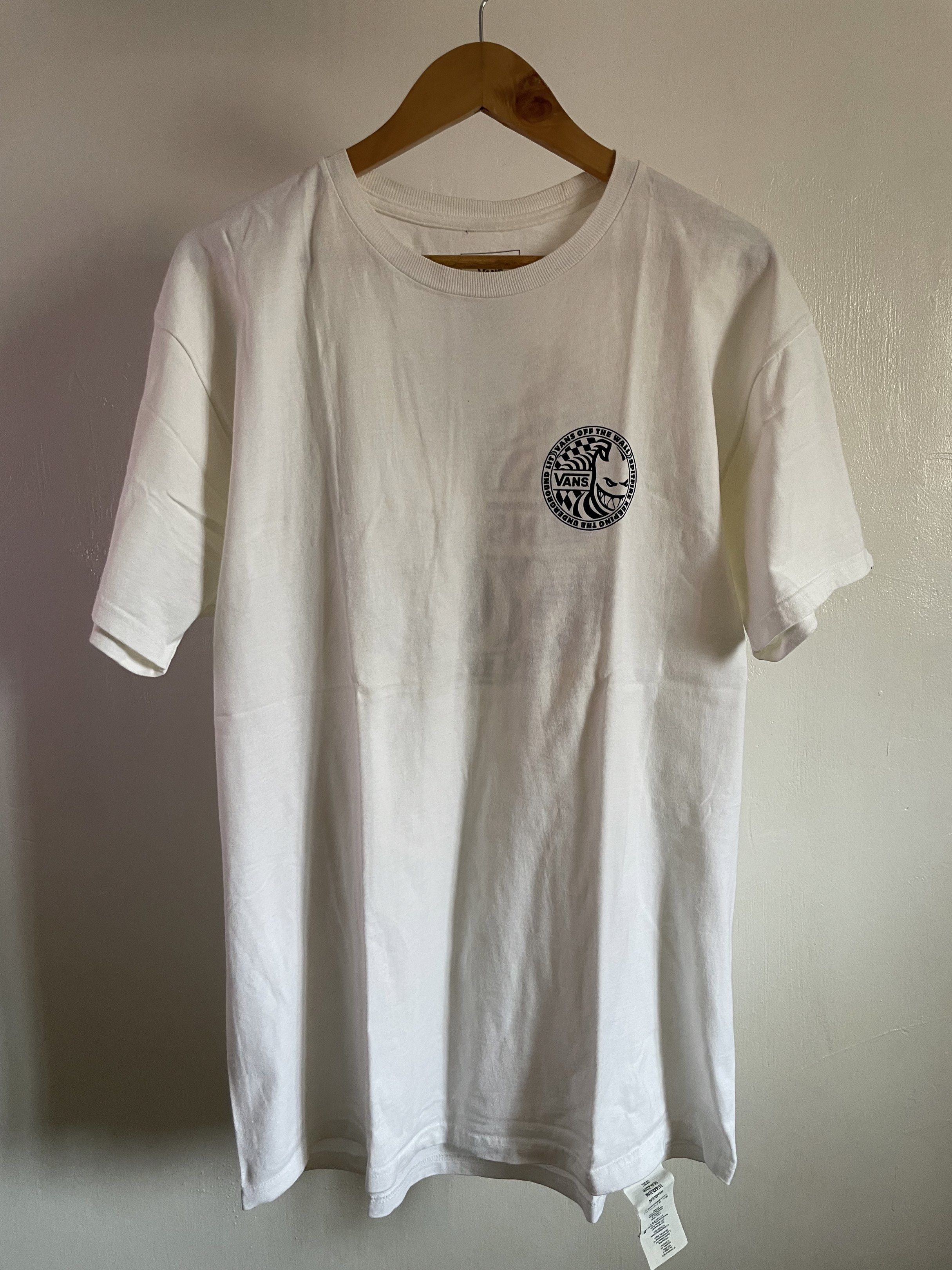Vans tee x spitfire collaboration (Category: Tshirts & Polo Shirts ) located in Quezon City. Submitted by spehace (Listing ID 1417455264, Image 1). Description: 📌 Vans tee x Spitfire collaboration - Authentic - Color Rate 9/10 - With stains since na stock - But still in good condition - personal own not thrifted - Slightly nego - Declutter pm if interedted.