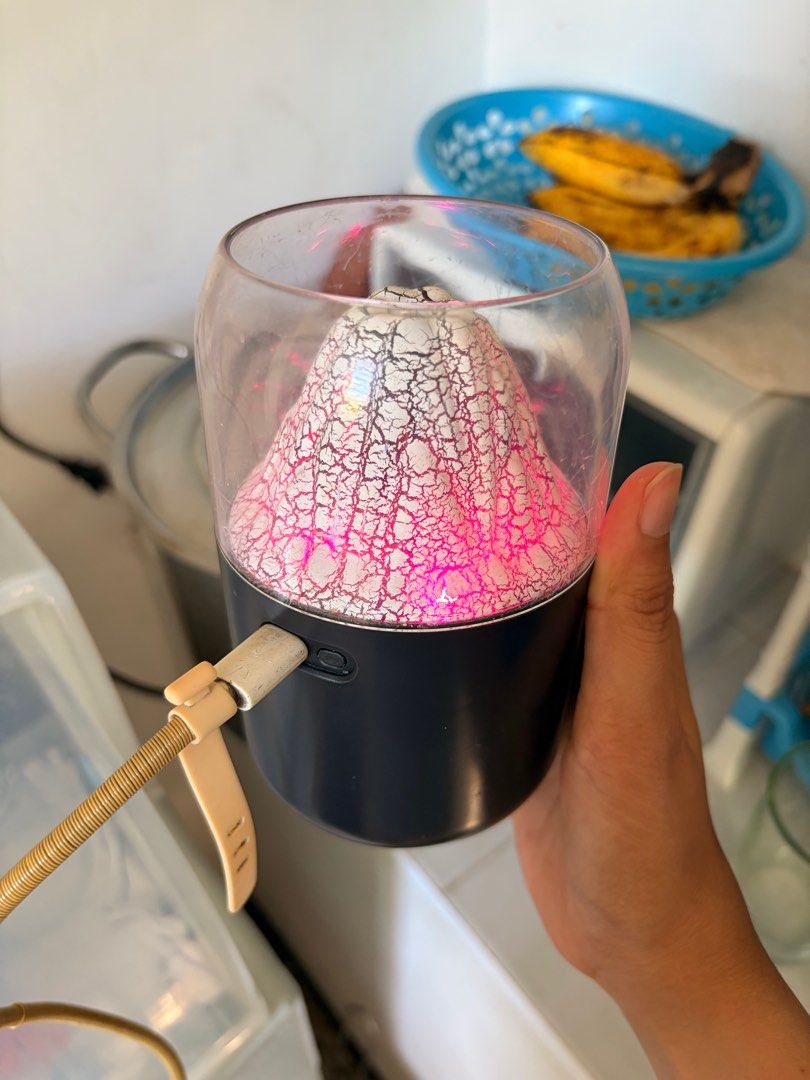 Volcano humidifier (Category: Air Purifiers & Dehumidifiers) located in Pasig City. Submitted by mxbutterfly (Listing ID 1417466751, Image 3). Description: Working. No scented water included.