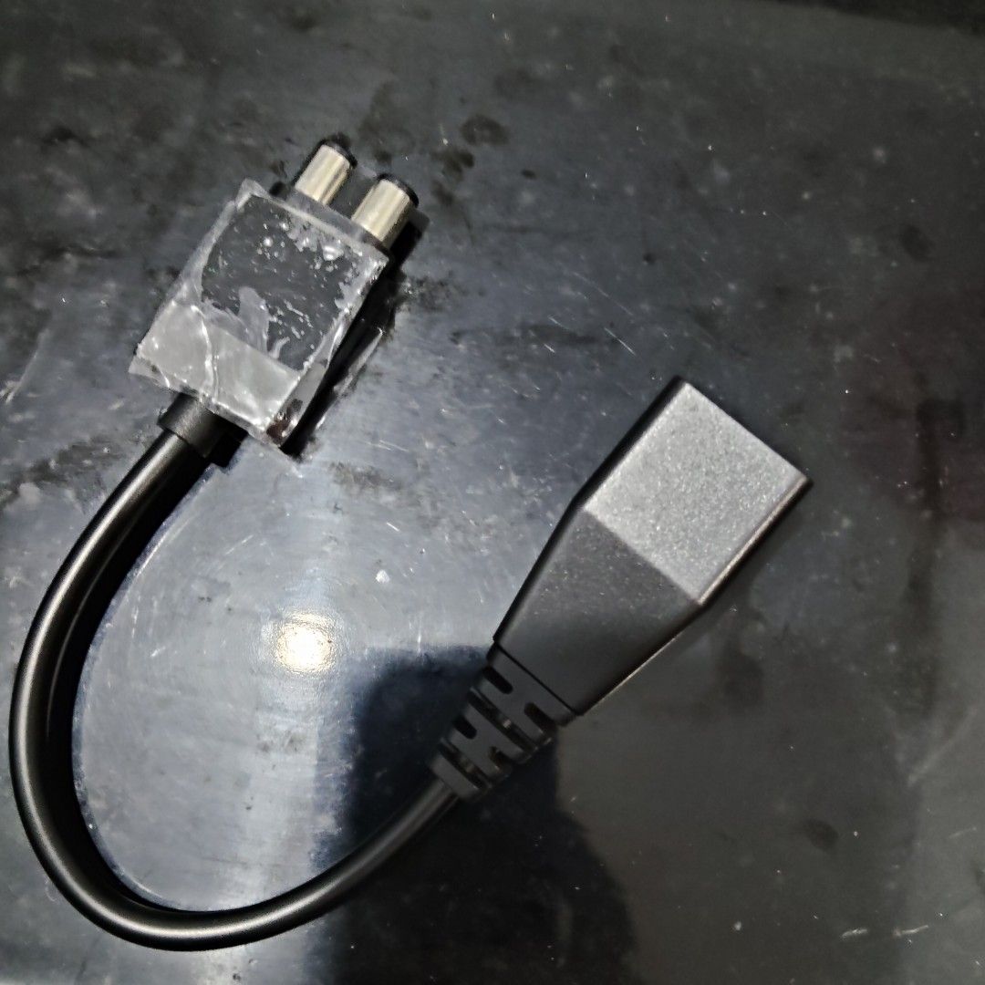 Xbox Power Supply Converter Cable (Category: Xbox) located in Catbalogan. Submitted by jpnsrpls (Listing ID 1417601367, Image 1). Description: 🎮 Xbox Power Supply Converter Cable (Japan Surplus) 🔌 AC power adapter cable ✅ Allows use of Xbox 360 “fat” PSU on an Xbox One console ✔️ Plug-and-play, no need to buy a new power supply ✔️ Small, lightweight, and convenient 📦 Condition as shown.