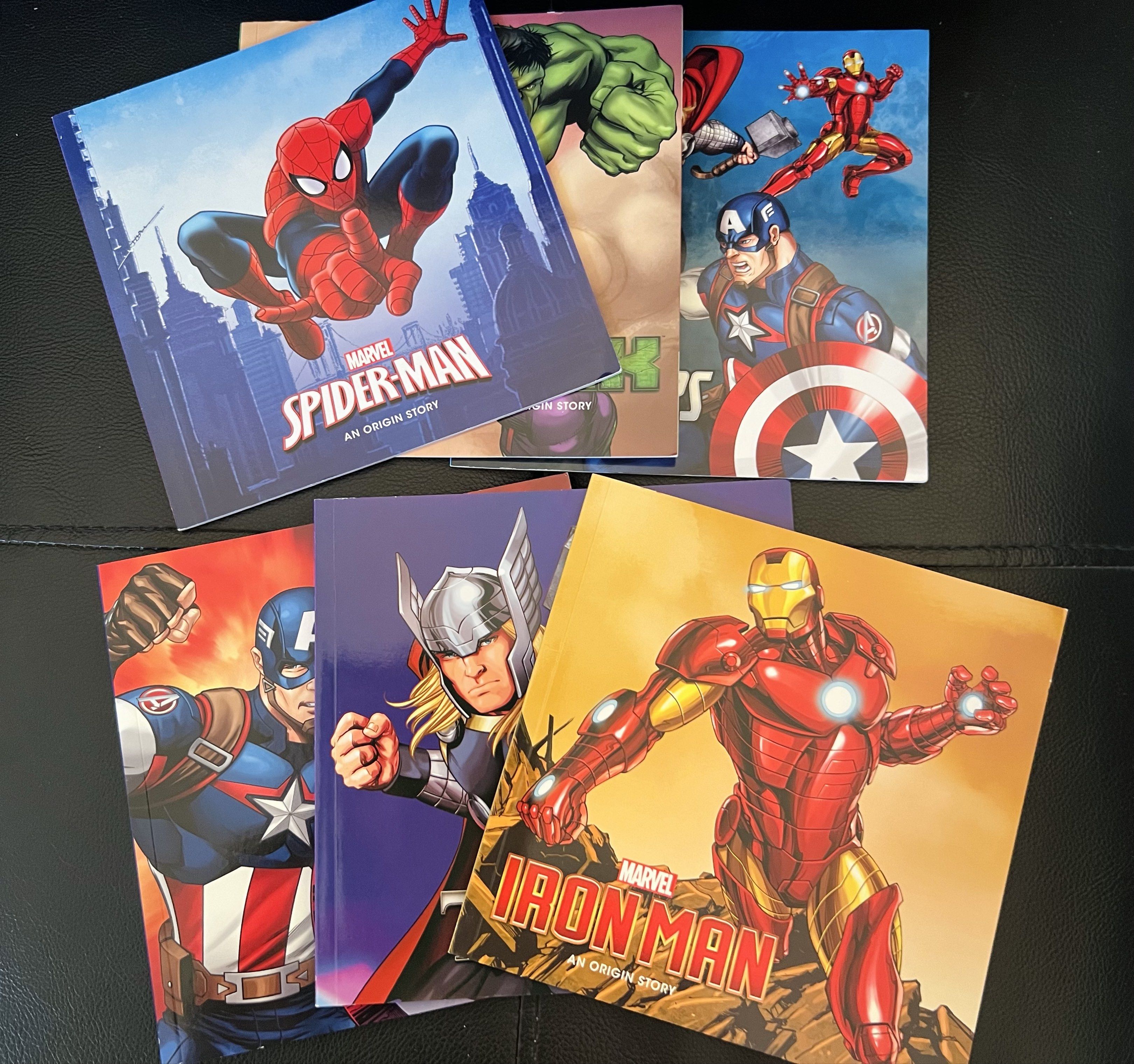 6 Books Marvel Super Hero Stories (Category: Children's Books) located in Lingayen. Submitted by jjsid (Listing ID 1417811982, Image 3). Description: Marvel Super Hero Stories Like New condition, never been used complete set (6 books included; no tears, no creases) box has some little dents due to storage but doesnt affect the books *marker is placed for reference.