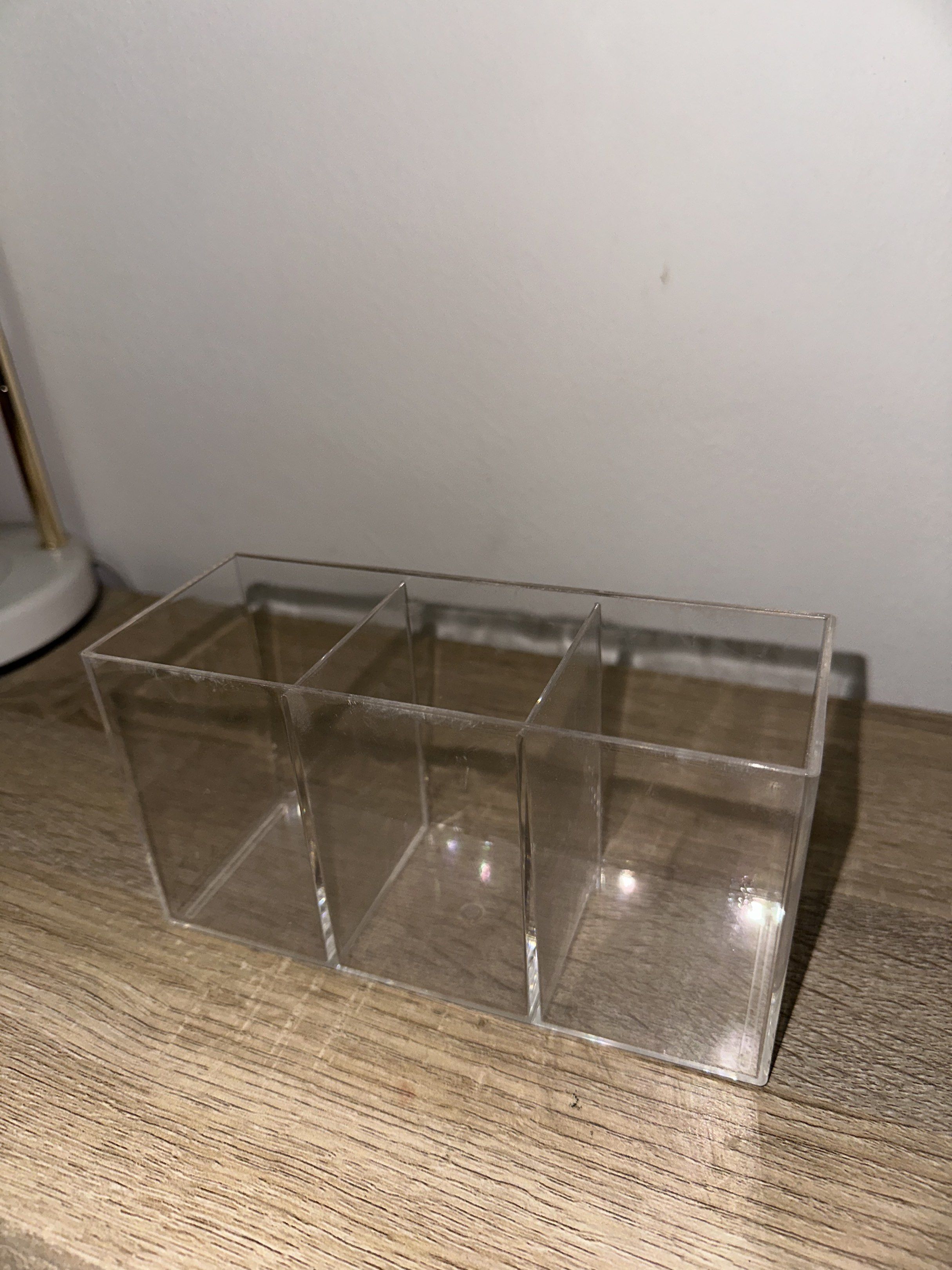Acrylic Makeup Organizer (Category: Makeup) located in Quezon City. Submitted by ina517 (Listing ID 1417748325, Image 1). Description: - Clear acrylic makeup organizer - Designed for easy organization - Perfect for vanities - Meetup available in Eastwood City.