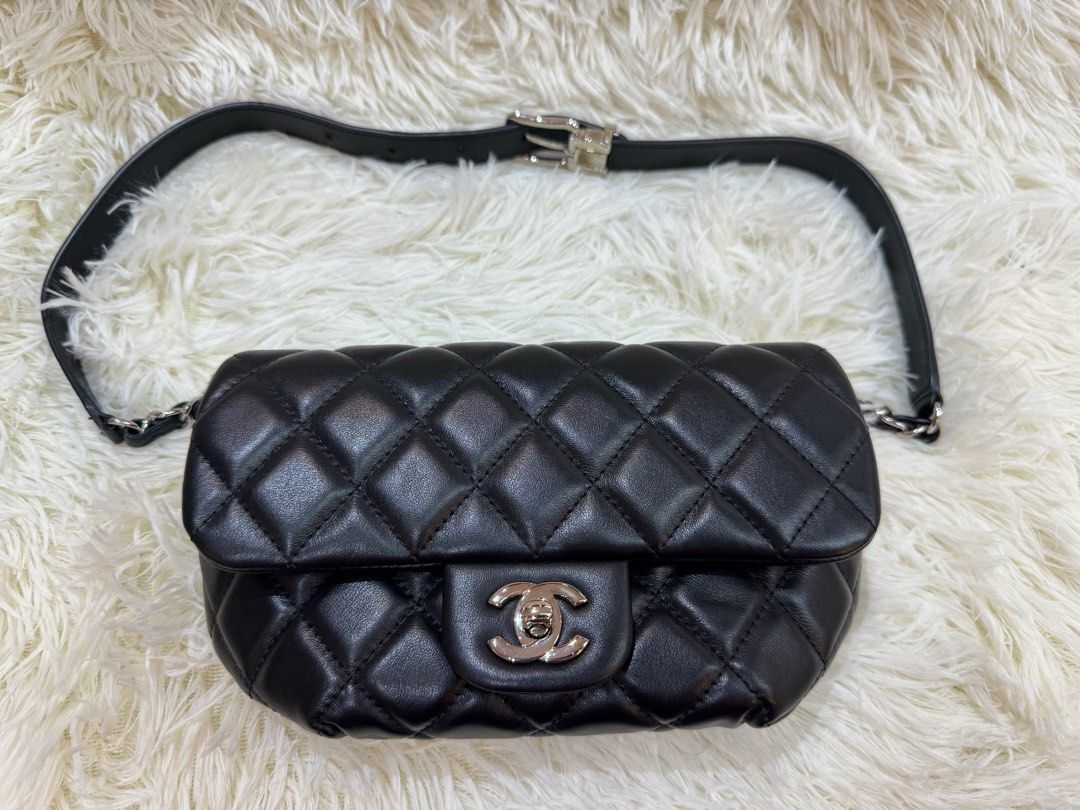 Authentic Chanel (Category: Luxury Accessories) located in Manila. Submitted by chloe_luxuries (Listing ID 1417652707, Image 1). Description: Guaranteed Original Chanel belt bag/marked down Still in very good condition No more inclusion bag only Pm for those interested .