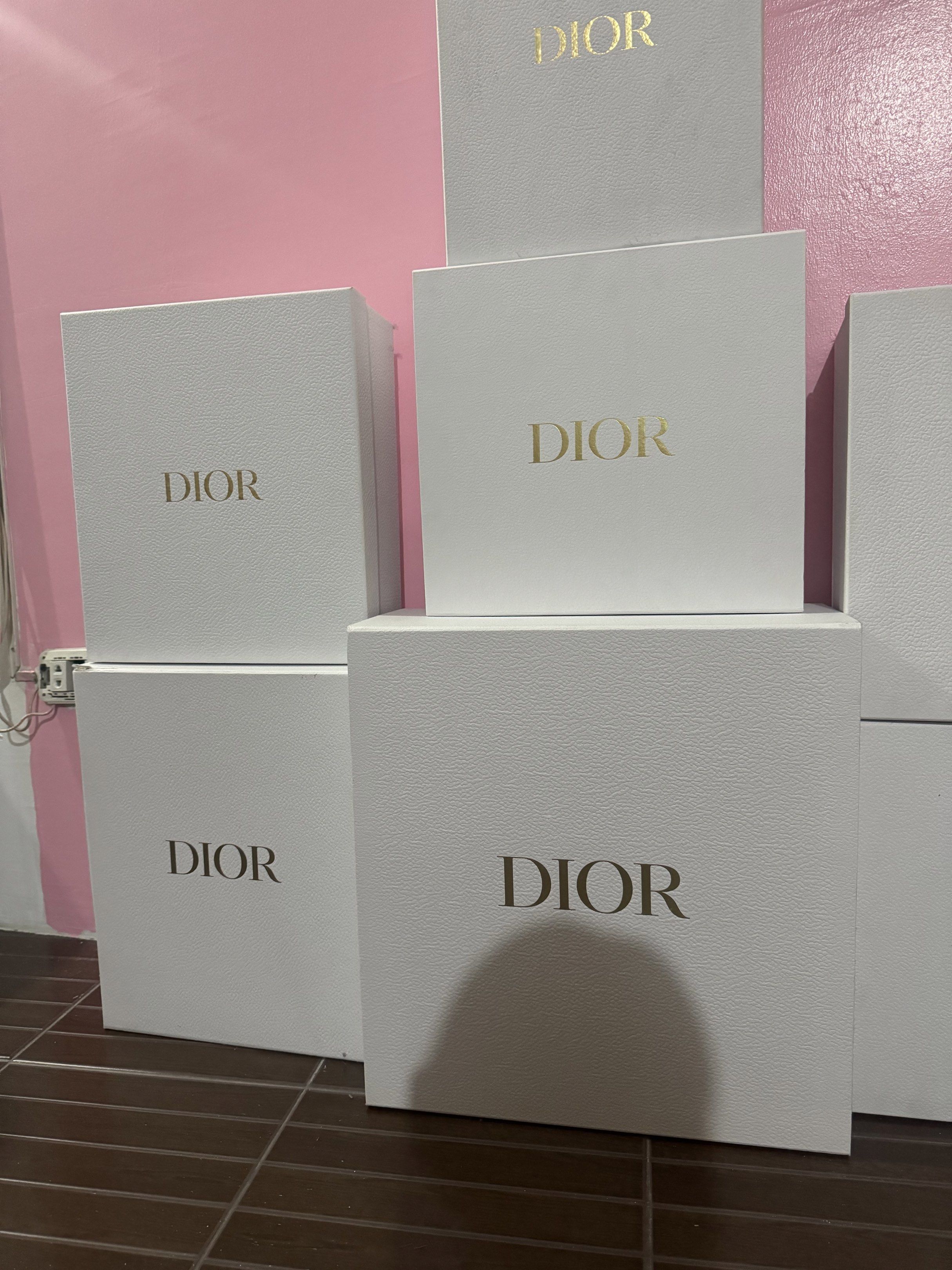 Authentic Dior Boxes (Category: Storage Boxes & Baskets) located in Pasay City. Submitted by missnayeon (Listing ID 1417781970, Image 2). Description: ✨Authentic Dior boxes✨ - Available in various sizes For bags- Large &Medium (SOLD) For shoes- Small (1,500) - Perfect for gifting or storage.