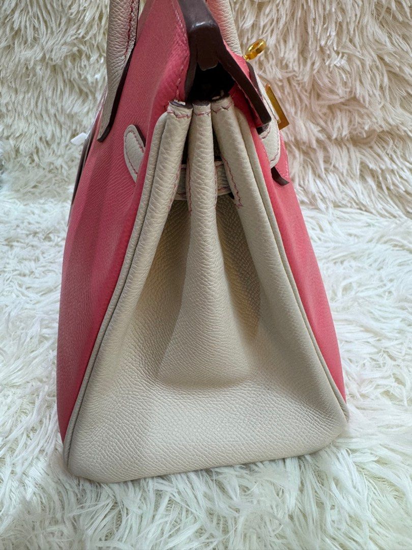 Authentic Hermes (Category: Luxury Bags & Wallets) located in Manila. Submitted by chloe_luxuries (Listing ID 1417656041, Image 3). Description: Guaranteed Original Hermes Birkin 25 Epsom Rose Azalea Stamp A Still in excellent condition Comes with dustbag only Pm for those interested .
