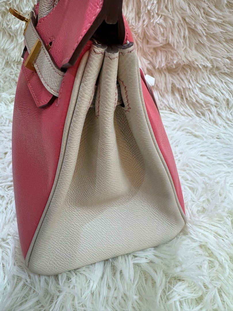 Authentic Hermes (Category: Luxury Bags & Wallets) located in Manila. Submitted by chloe_luxuries (Listing ID 1417656041, Image 2). Description: Guaranteed Original Hermes Birkin 25 Epsom Rose Azalea Stamp A Still in excellent condition Comes with dustbag only Pm for those interested .