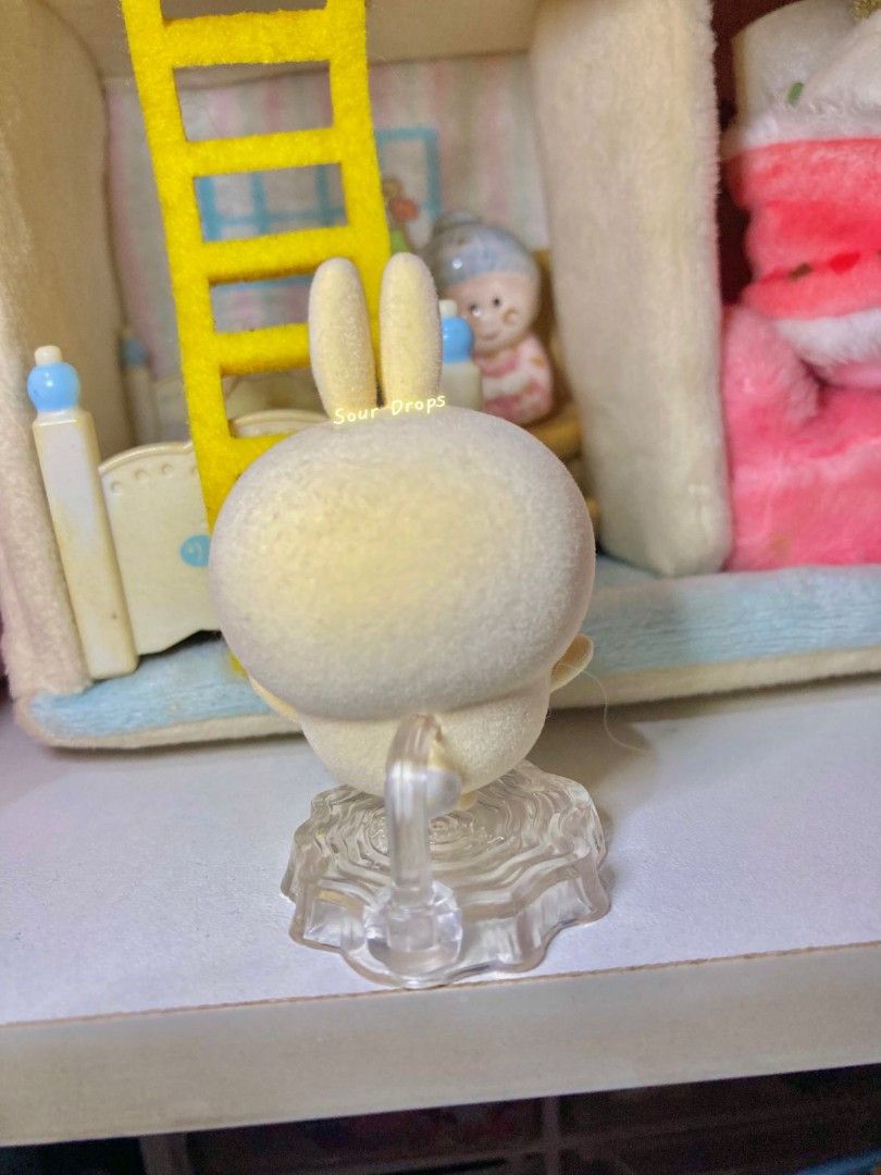 BANDAI Chiikawa Usagi Flocking Mini Figure with Stand (Category: Figurines & Statues) located in Pasig City. Submitted by sourdrops (Listing ID 1417660924, Image 2). Description: with markings no flaw.