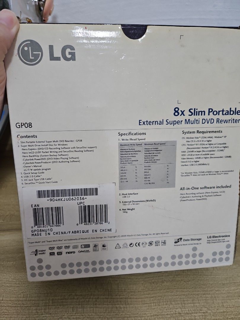 DVD rewriter (Category: Other Accessories) located in Singapore. Submitted by yanhan06 (Listing ID 1417734607, Image 2). Description: .