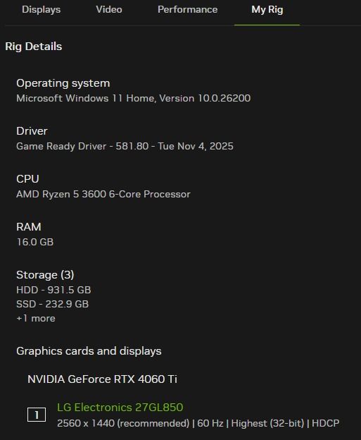 Gaming Desktop (Category: Desktops) located in Manila. Submitted by ajira99 (Listing ID 1417773343, Image 3). Description: LG 27" GAMING MONITOR GEFORCE RTX 4060 Ti 8GB AMD RYZEN 5 3600 (just update it to ryzen 7 if you like playing super heavy gaming like path of exile with full graphics).