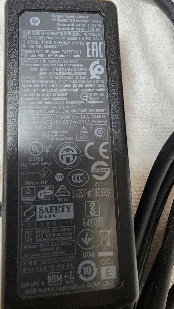 HP Laptop Charger406038626393794560