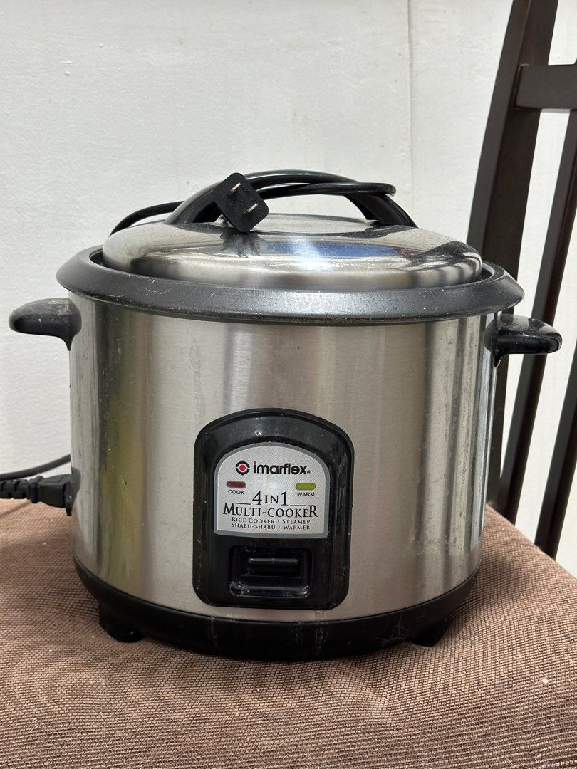 Imarflex rice cooker (Category: Cookers) located in Quezon City. Submitted by hasslefree_transactions (Listing ID 1417620425, Image 1). Description: Working / Functioning No box. As is where is. Loc: Congressional Ave / Tandang Sora QC Lalamove, Move it, Grab Maribank / Gcash Message lang po if may question pa ☺️ .
