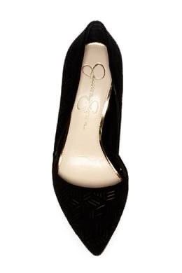 Jessica Simpson Black Heels (Category: Heels) located in Pasig City. Submitted by Monica.RB (Listing ID 1417646744, Image 2). Description: - Jessica Simpson black heels - Pointed toe design - Unique cut-out detail - Stiletto heel - Light beige insole with Jessica Simpson logo - Ideal for special occasions/office wear -Regular price at 4k+.