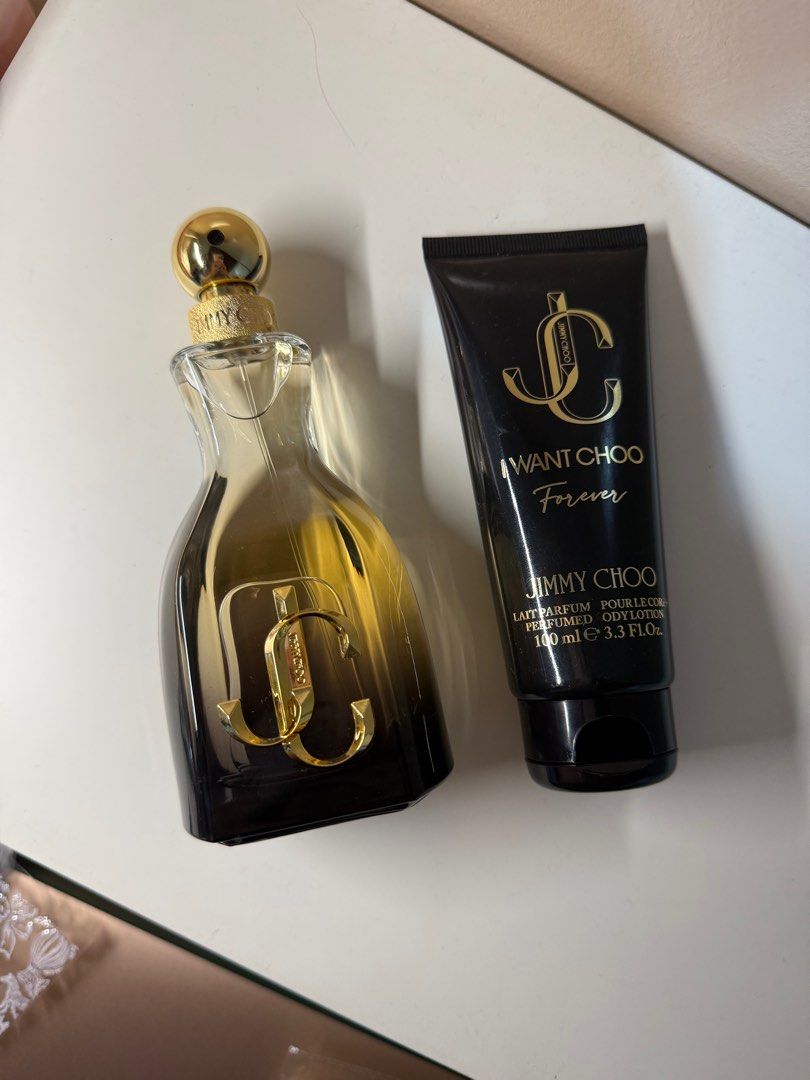 Jimmy Choo I Want Choo Perfume (Category: Fragrance & Deodorants) located in Quezon City. Submitted by sulheee (Listing ID 1417748632, Image 3). Description: With free lotion.