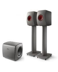 KEF LS50 Wireless II Speakers with Subwoofer (include stands)