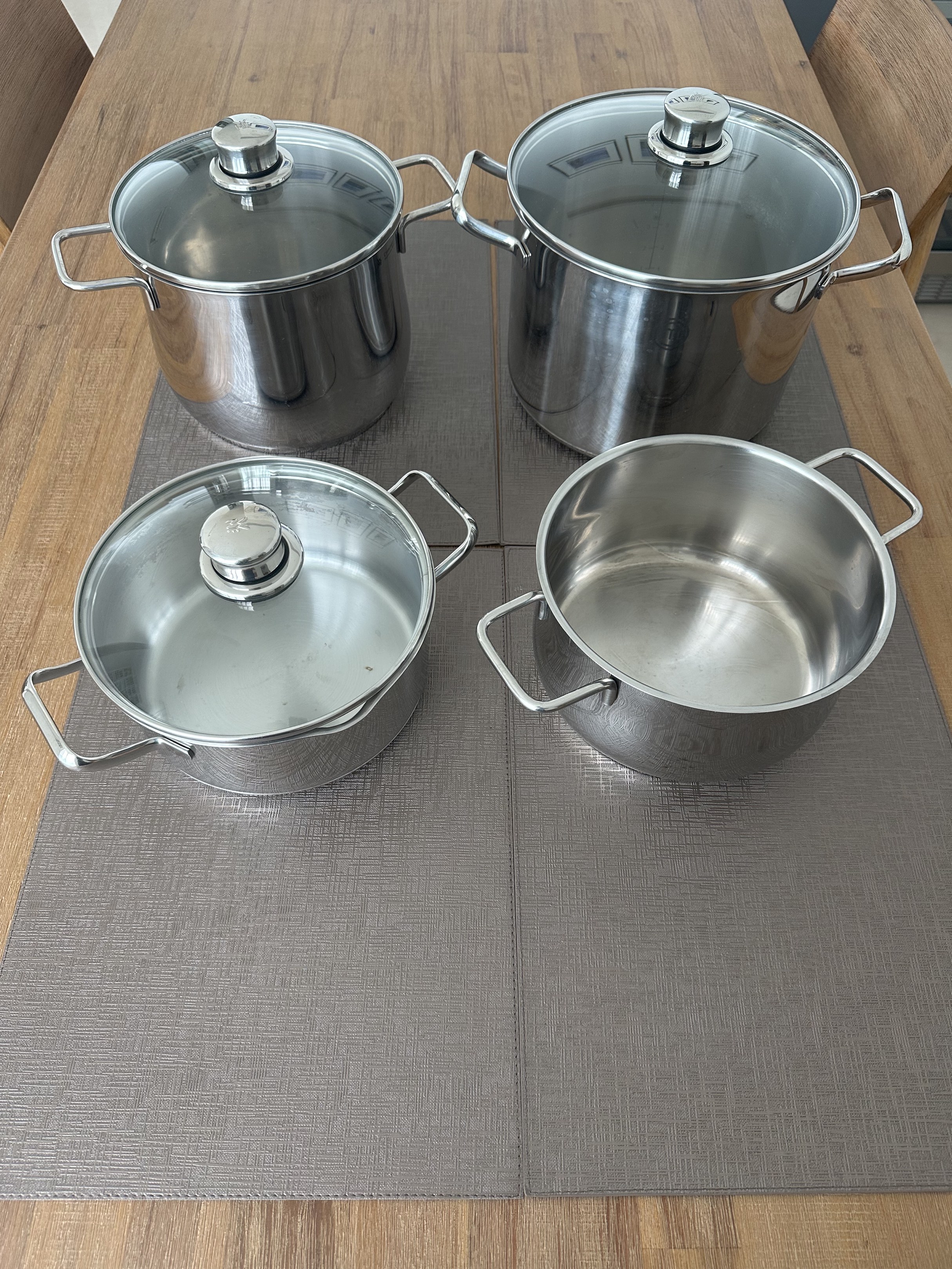 Masterchef Tableware MasterChef & WMF Stainless Steel Pots Set, Furniture & Home Living ...