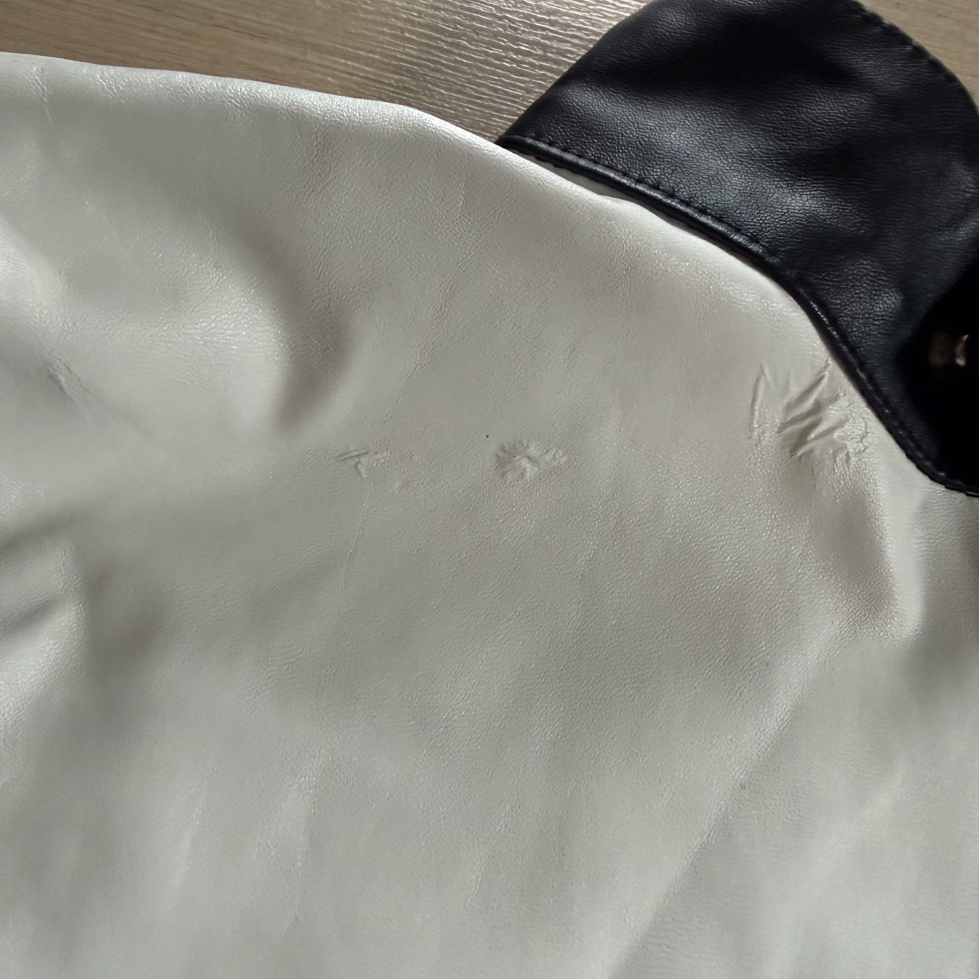moto crop faux leather jacket (Category: Coats, Jackets and Outerwear) located in Paranaque City. Submitted by shop.baesic (Listing ID 1417669225, Image 3). Description: used for photoshoot with wrinkles.