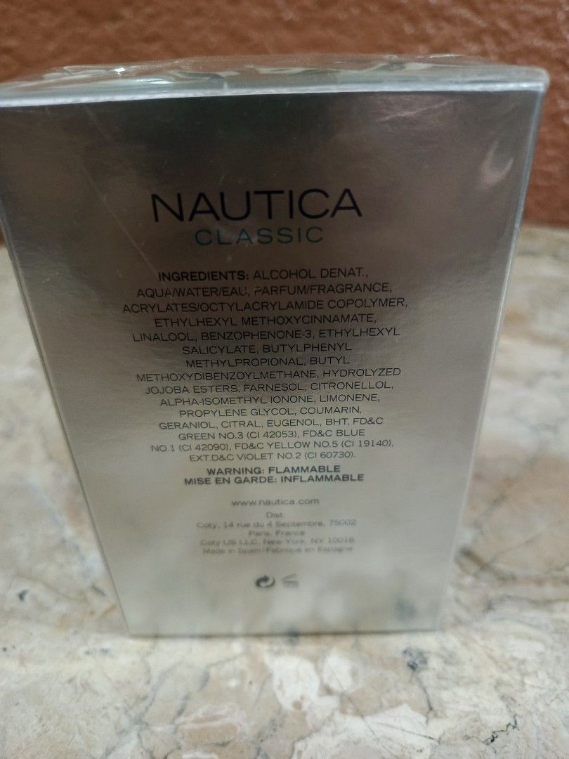 Nautica Classic Eau de Toilette 100ml (Category: Fragrance & Deodorants) located in Binan City. Submitted by ragingjhe (Listing ID 1417712431, Image 3). Description: Nautica Classic Perfume New (Sealed) 100ml P2,300.00 Biñan, Laguna.