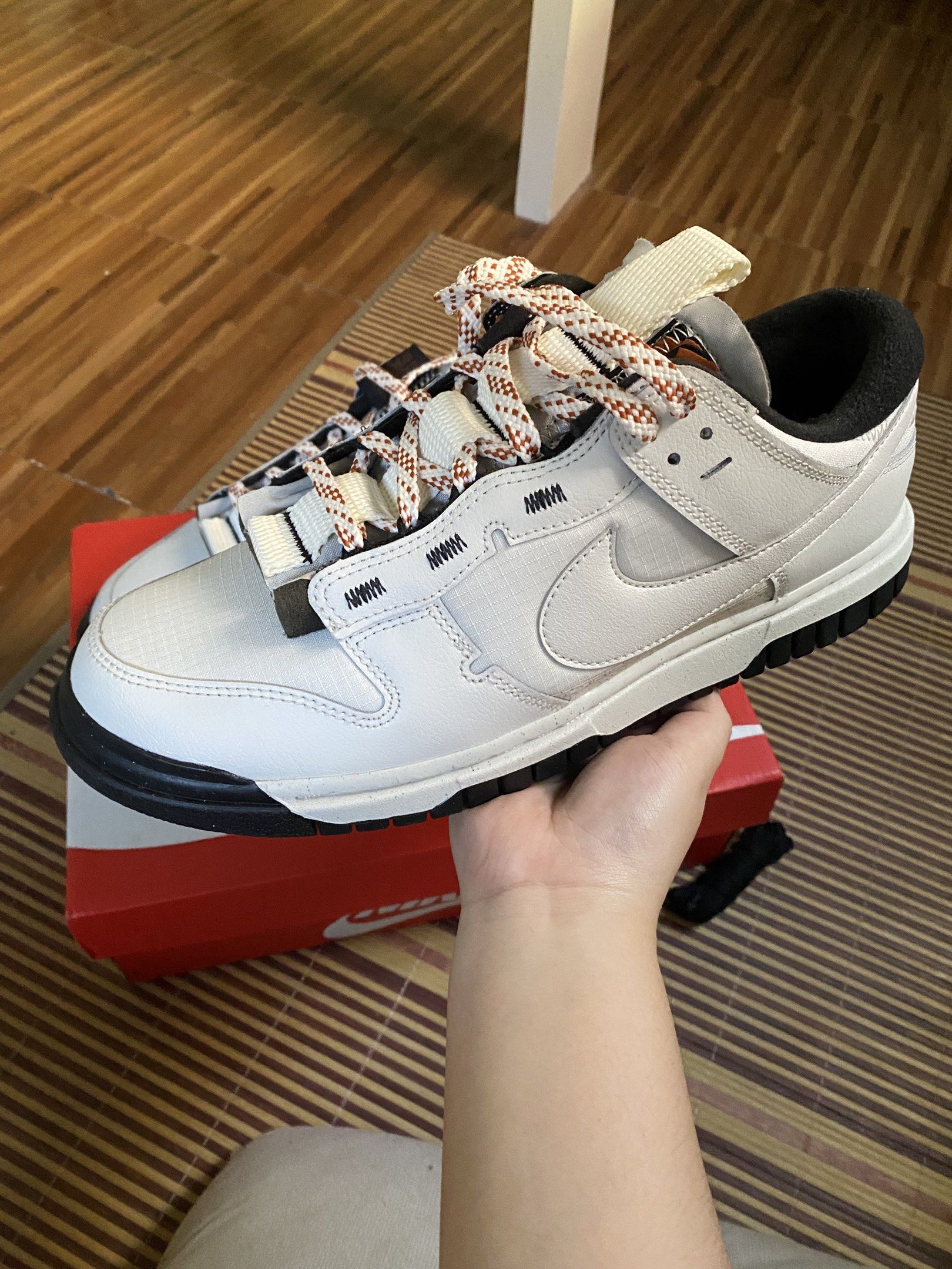 Nike Air Dunk Low Jumbo Phantom/Phantom Black Colorway (Category: Sneakers) located in Quezon City. Submitted by m_marcella (Listing ID 1417700481, Image 3). Description: RFS: Decluttering Never used Comes with original box PHILIPPINES BASED BUYERS ONLY.